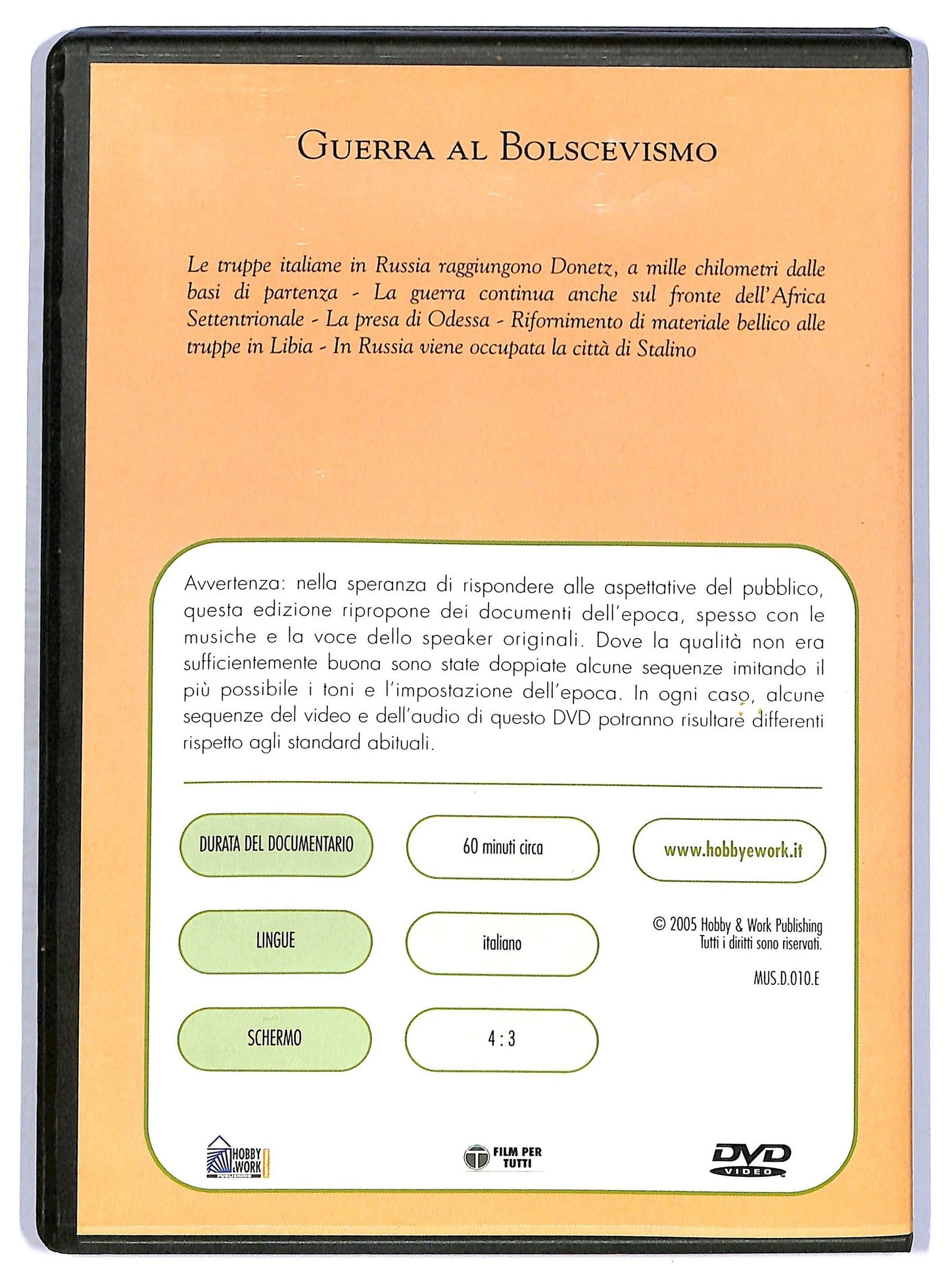 EBOND Mussolini e il fascismo - Guerra al bolscevismo EDITORIALE DVD D757619