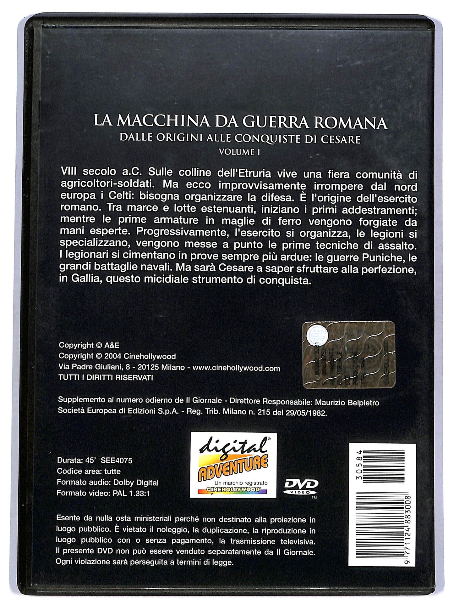 EBOND La macchina da guerra romana - Volume 1 EDITORIALE DVD D757622
