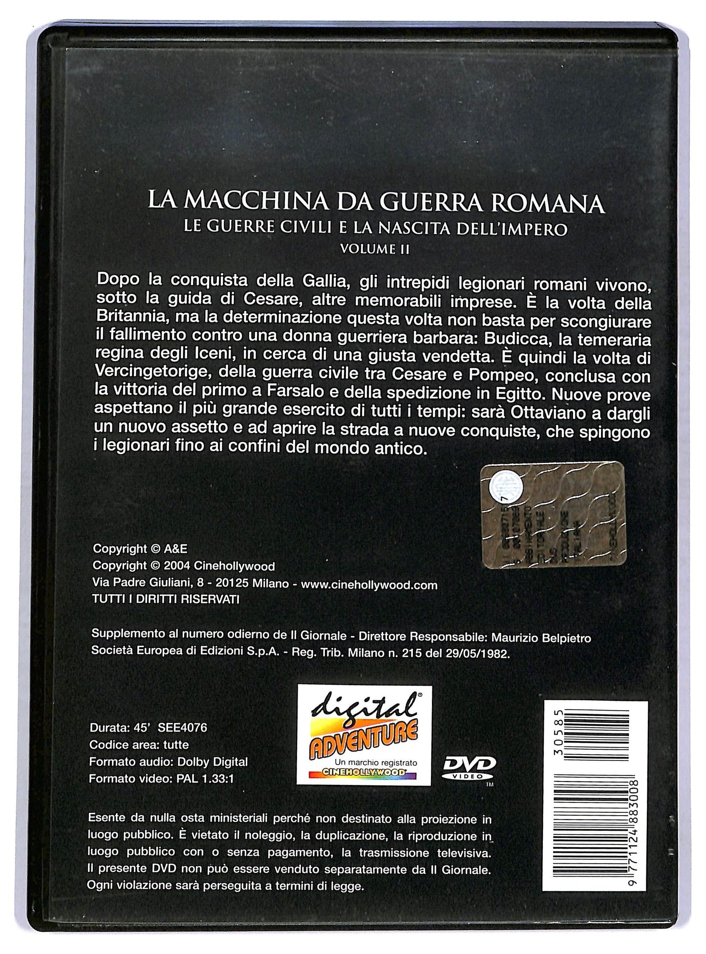 EBOND La macchina da guerra romana - Volume 2 EDITORIALE DVD D757631