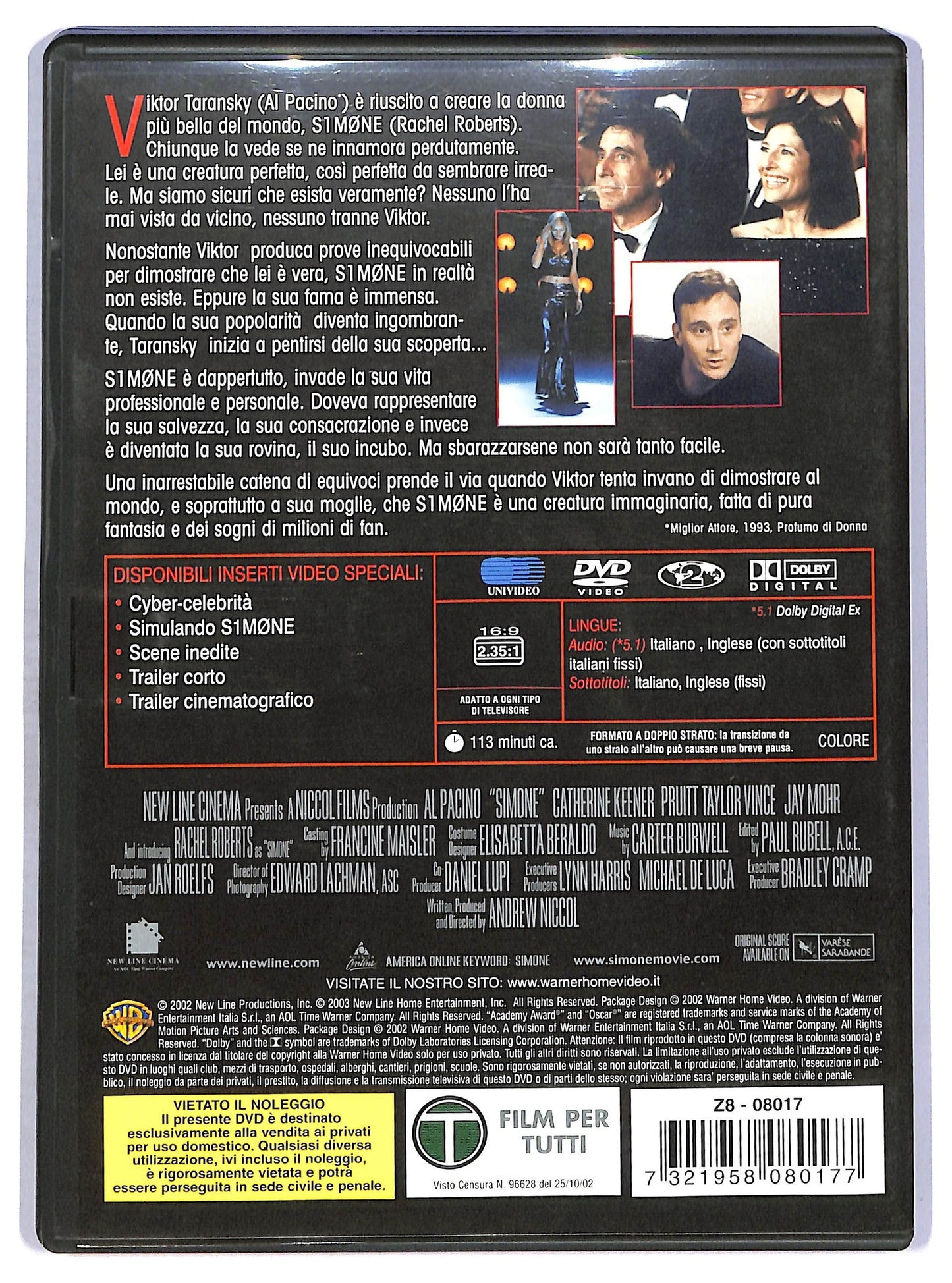 EBOND S1m0ne DVD D757722