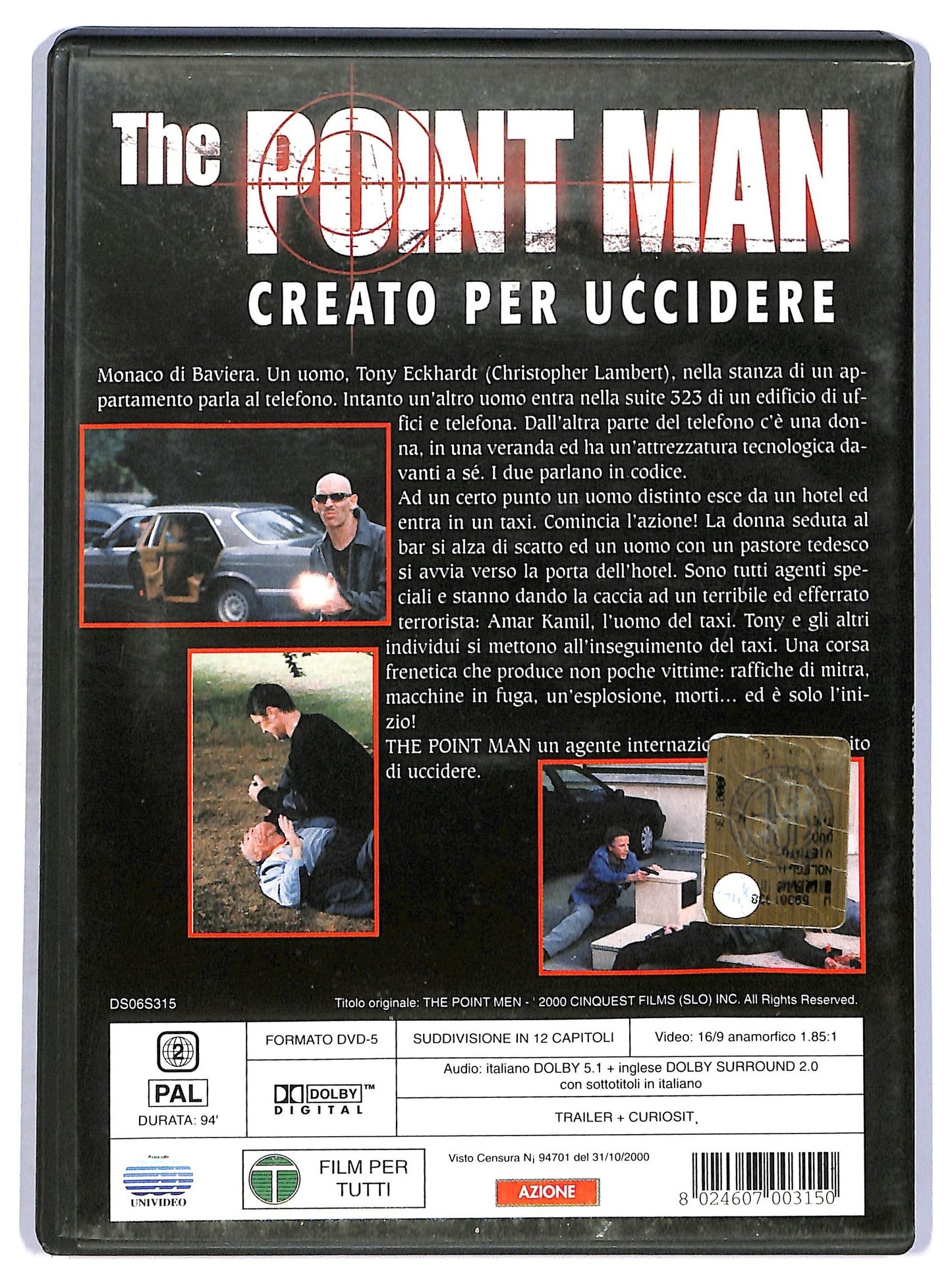 EBOND The Point Man - Creato per uccidere DVD D757740