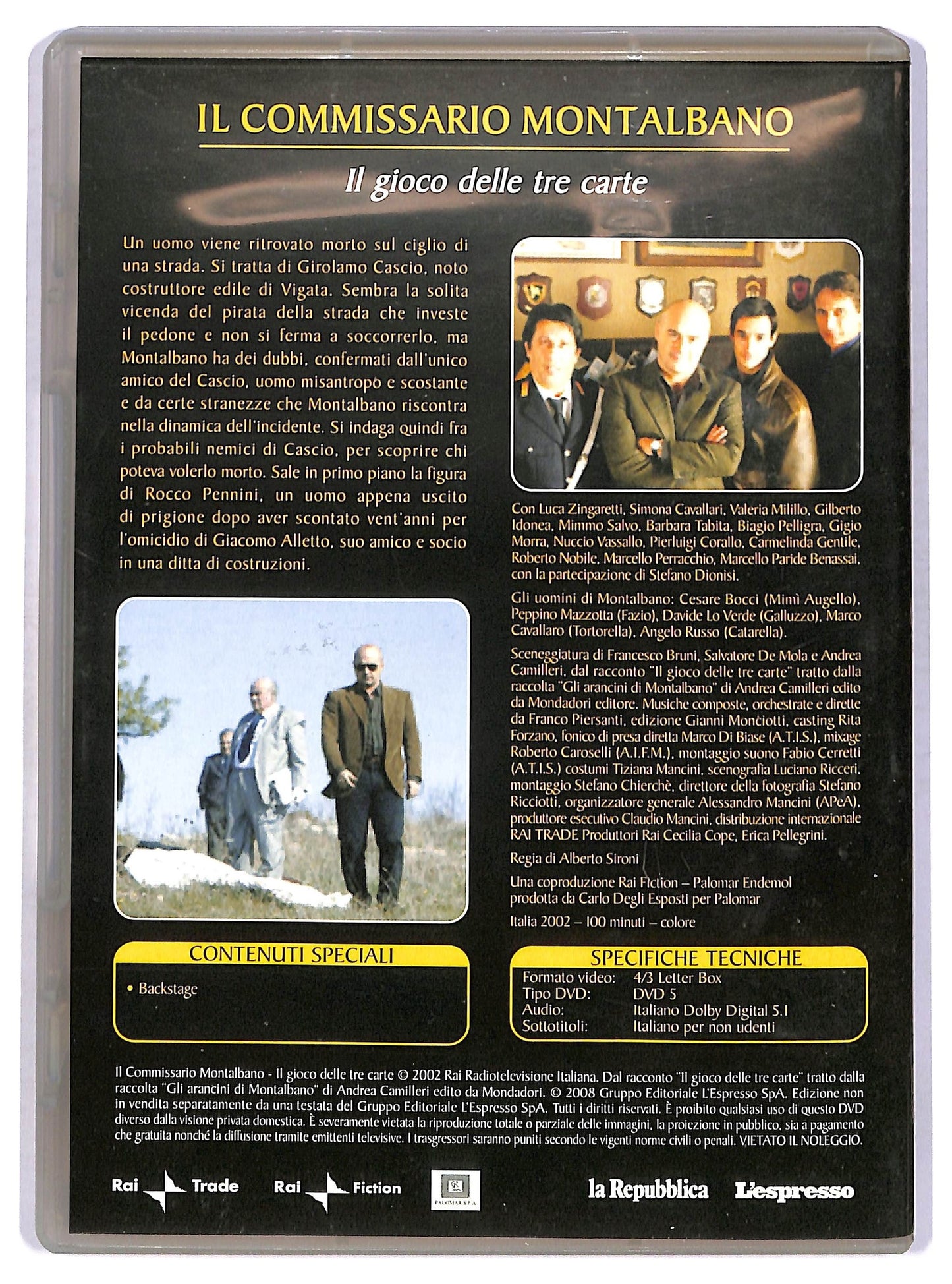 EBOND Commissario Montalbano 14 - Il gioco delle tre carte EDITORIAL DVD D757930