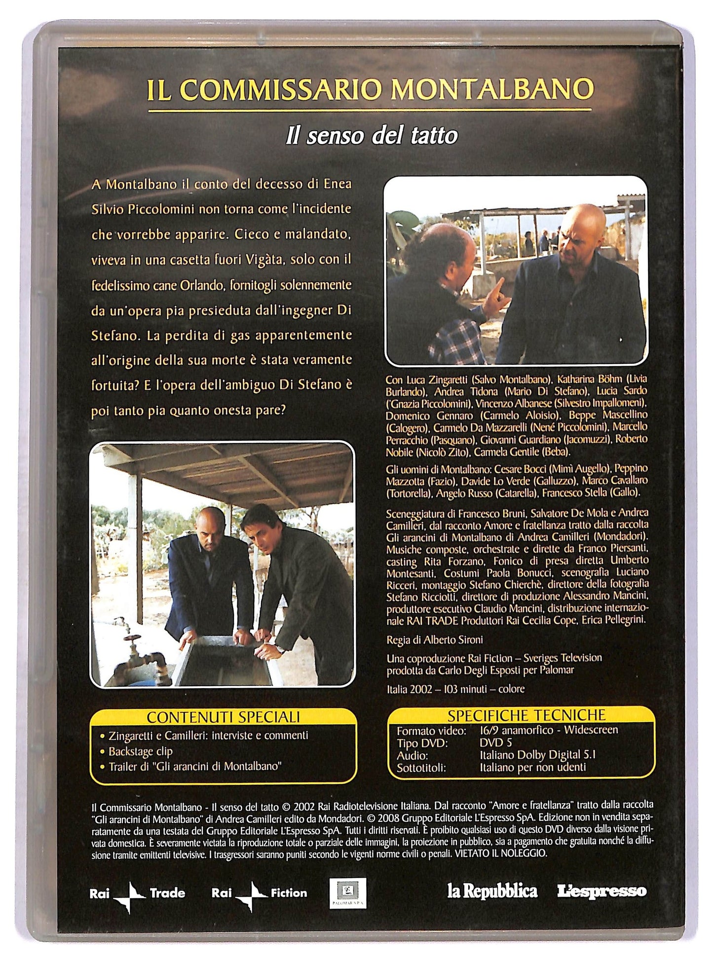 EBOND Il Senso Del Tatto Il Commissario Montalbano Vol 7 EDITORIALE DVD D757934