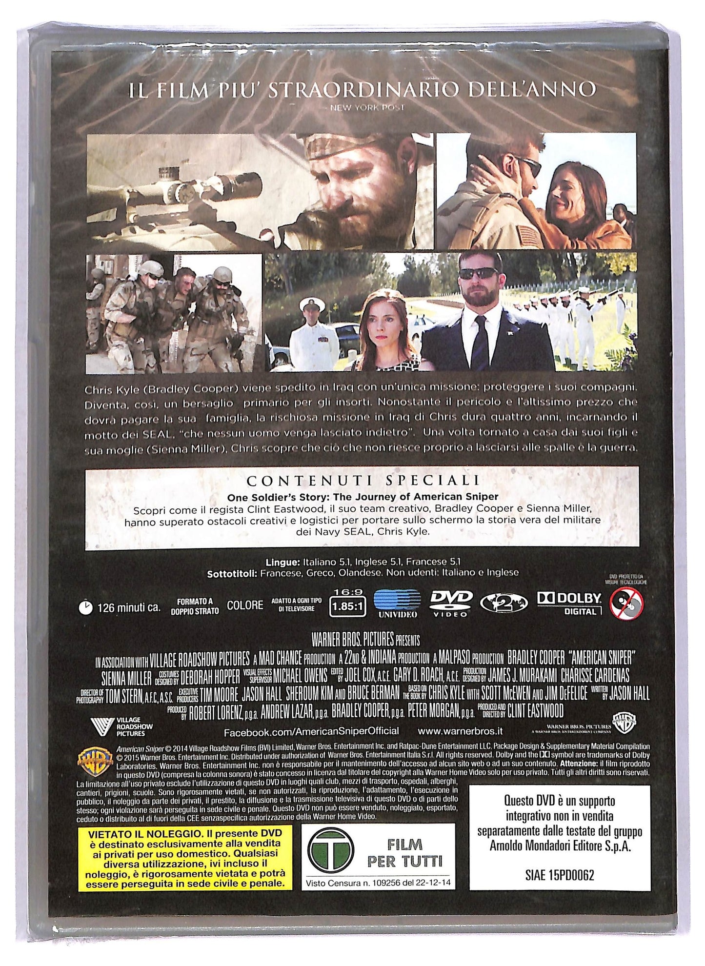 EBOND American Sniper EDITORIALE DVD D758043