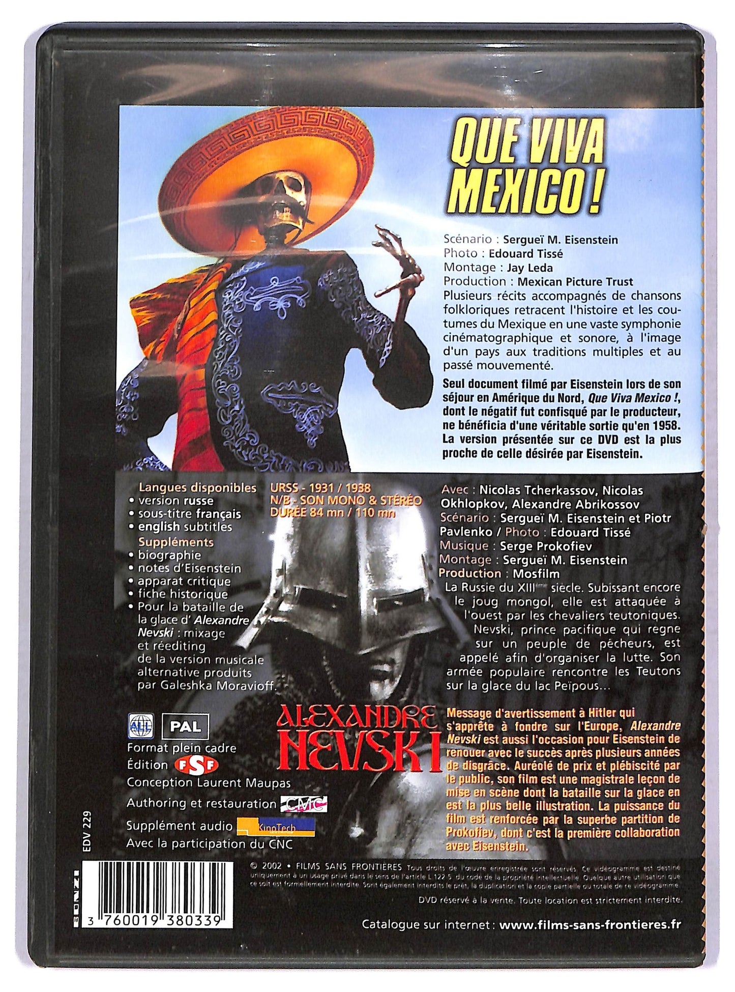 EBOND Alexandre Nevski - Que Viva Mexico - no ita DVD D758057