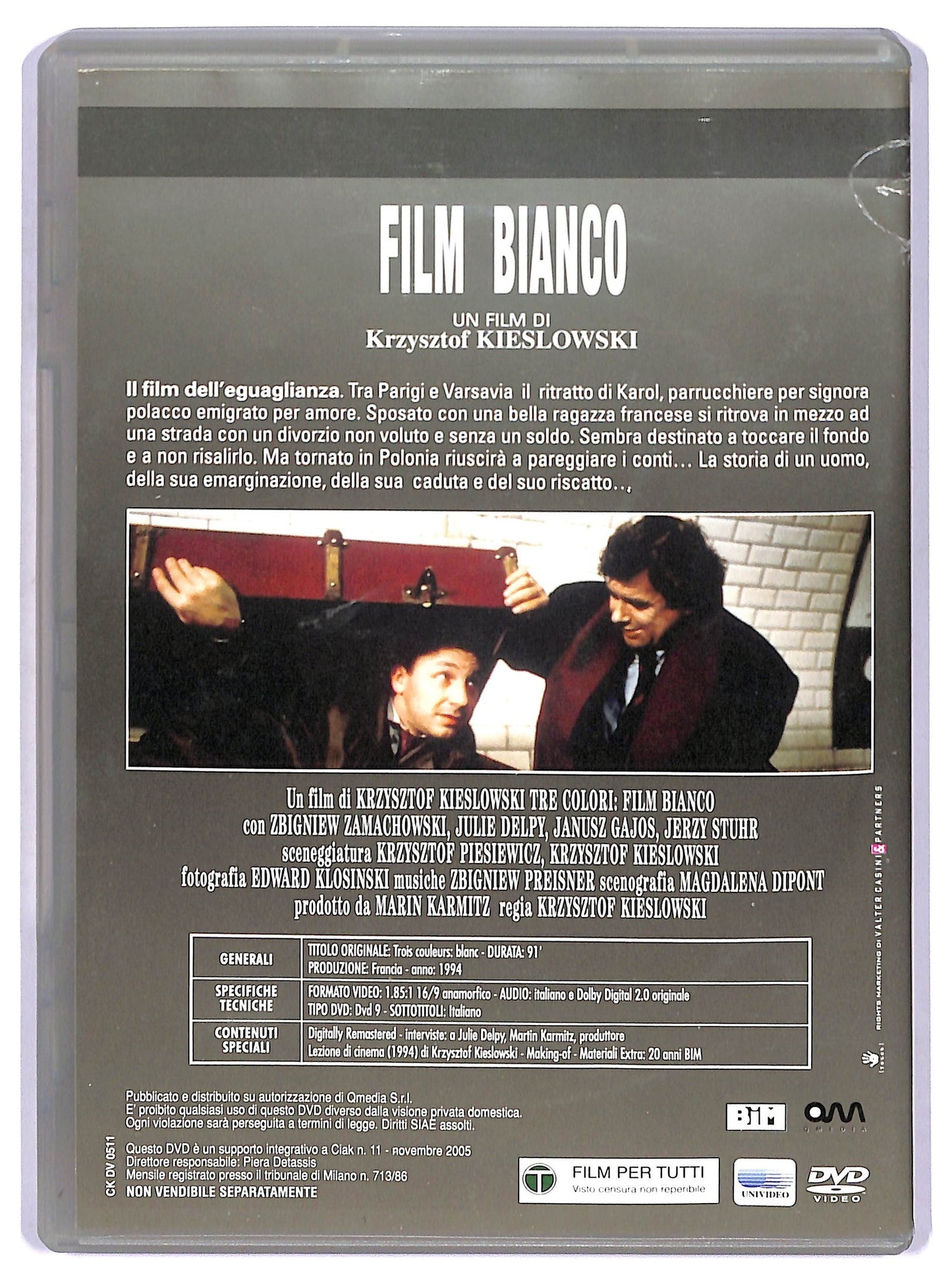 EBOND Tre Colori Film Bianco DVD EDITORIALE D758108