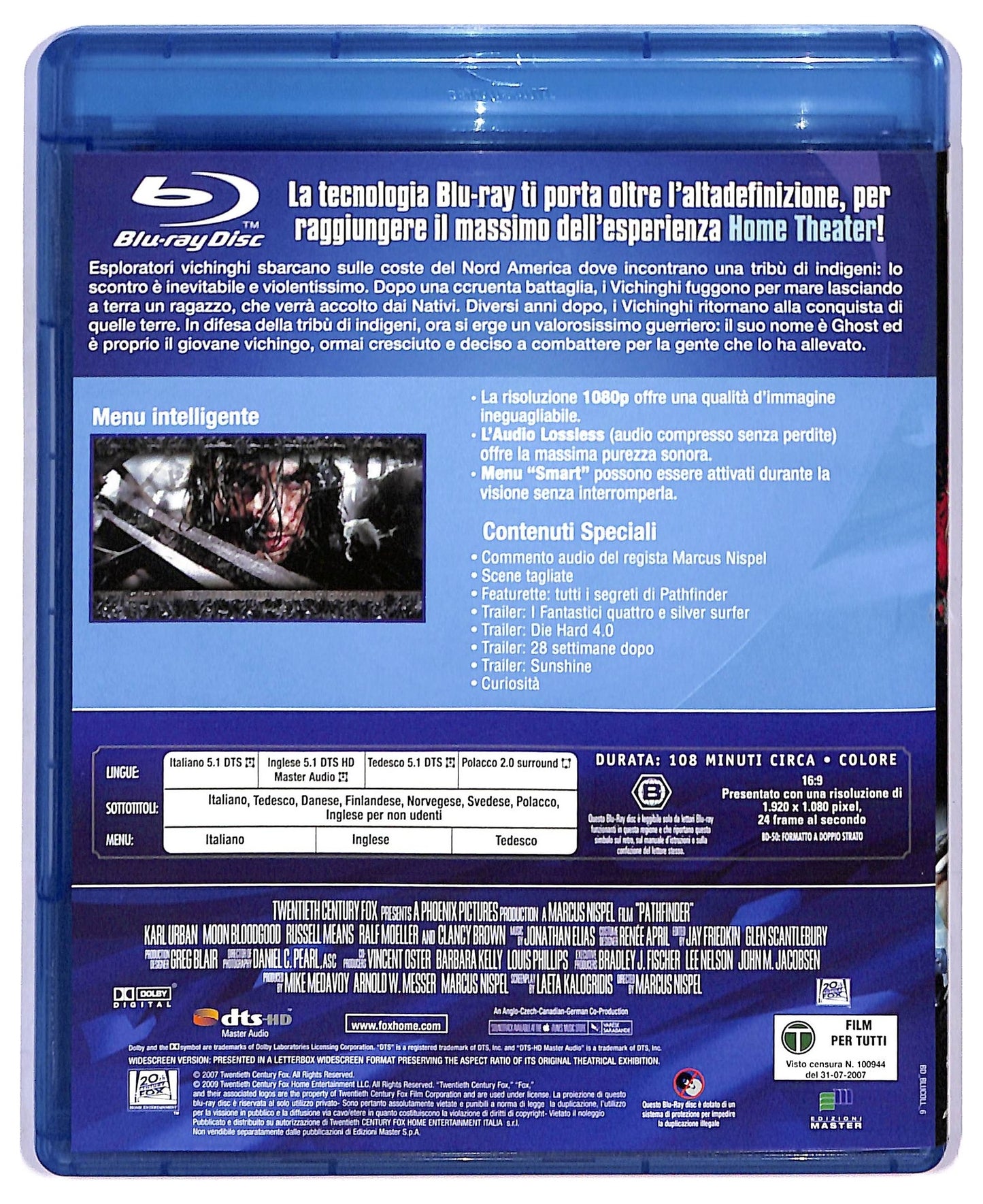 EBOND Pathfinder Unrated EDITORIALE BLURAY D758122
