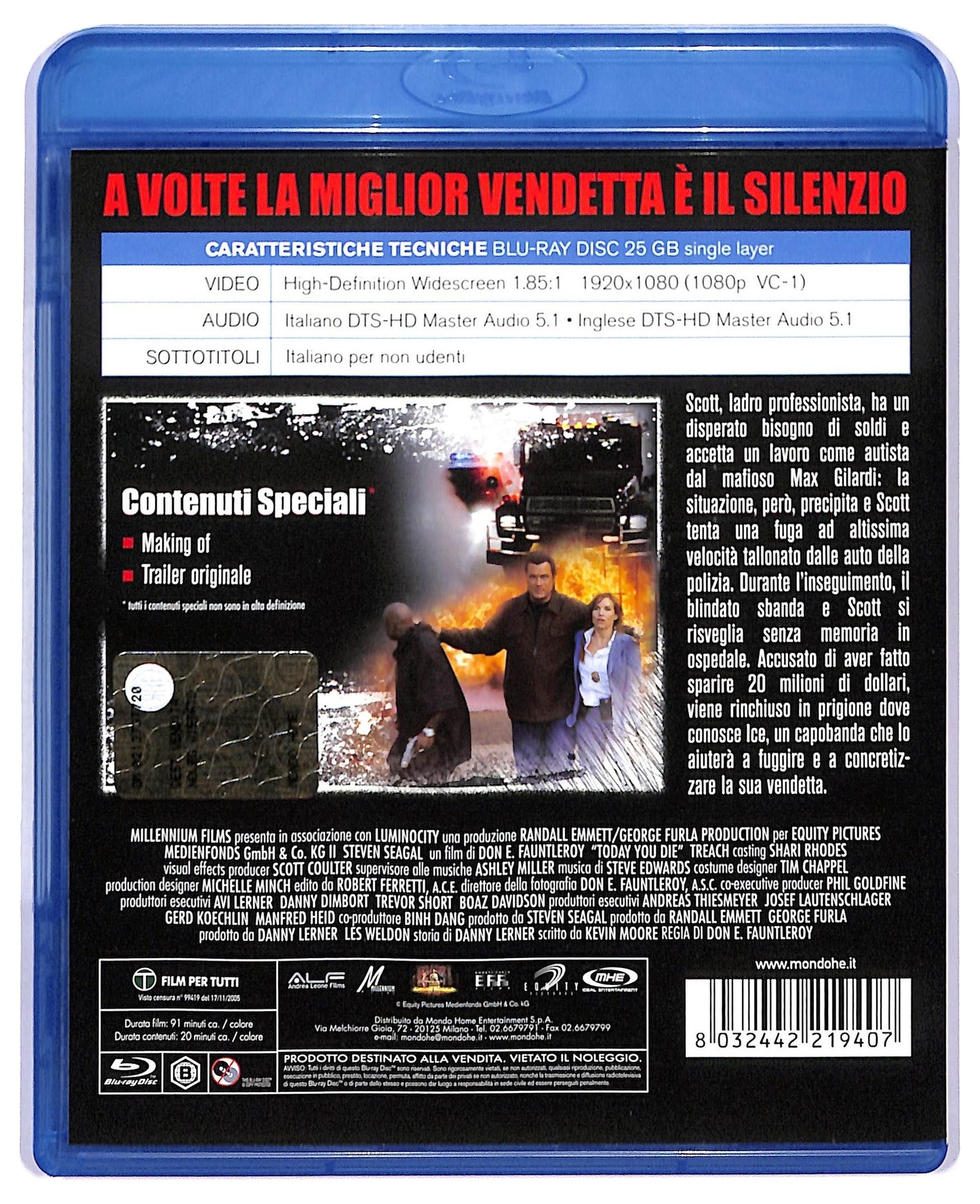EBOND Today You Die BLURAY D758124