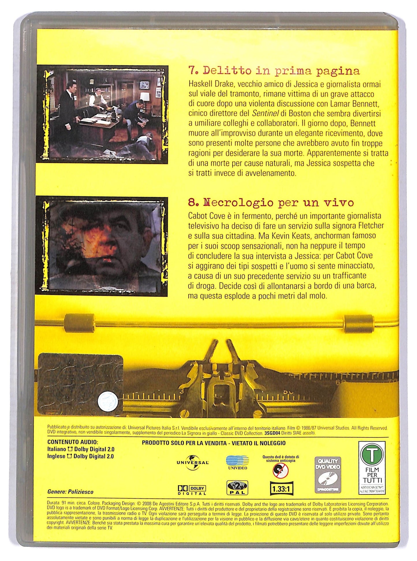 EBOND La signora in giallo stagione 3 episodi 7 - 8 EDITORIALE DVD D758602