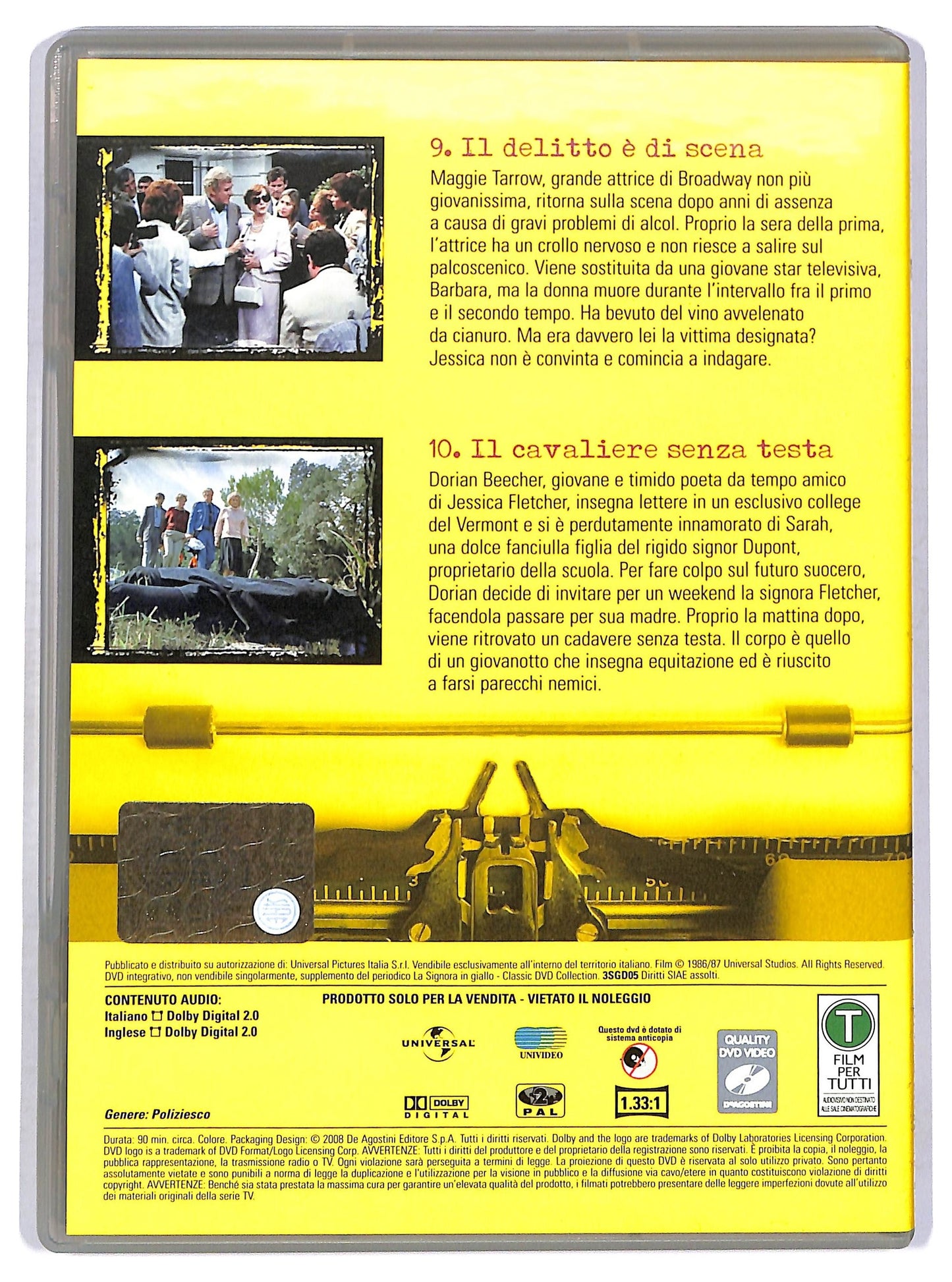EBOND La Signora in Giallo stagione 3 Episodi 9 -10 EDITORIALE DVD D758603