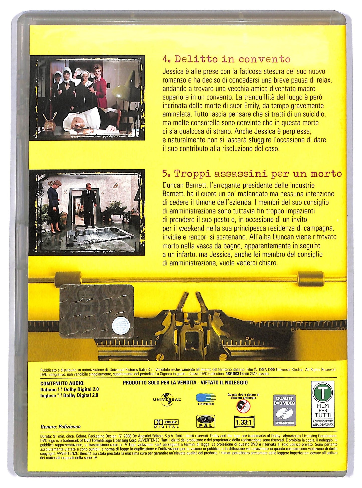 EBOND La signora in giallo stagione 4 episodi 4 - 5 EDITORIALE DVD D758611