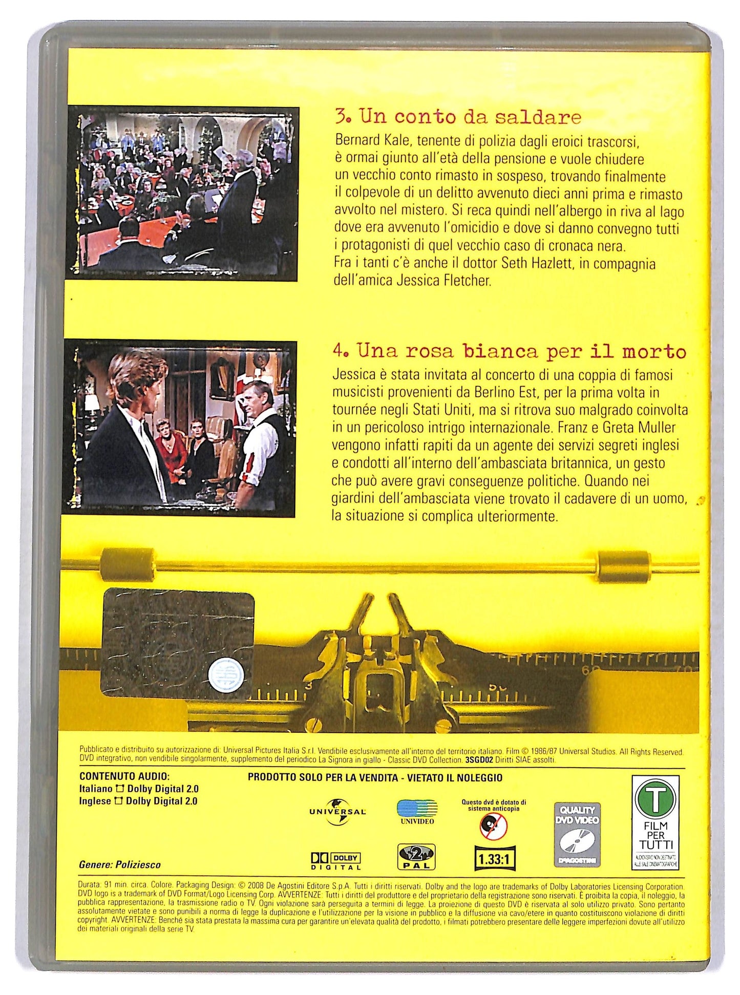 EBOND La Signora in Giallo Stagione 3 episodi 3 - 4 EDITORIALE DVD D758615