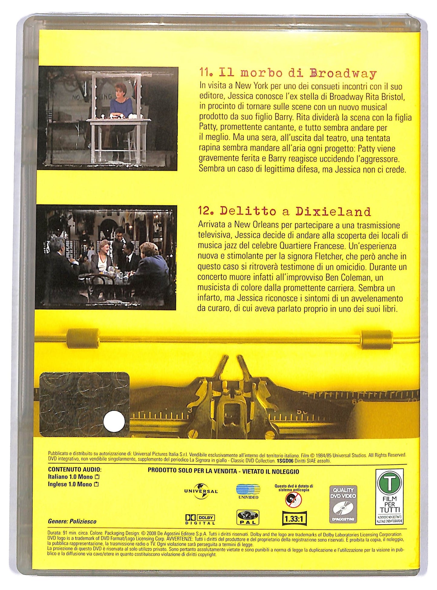 EBOND La Signora in Giallo Stagione 1 Episodi 11-12 EDITORIALE DVD D758623