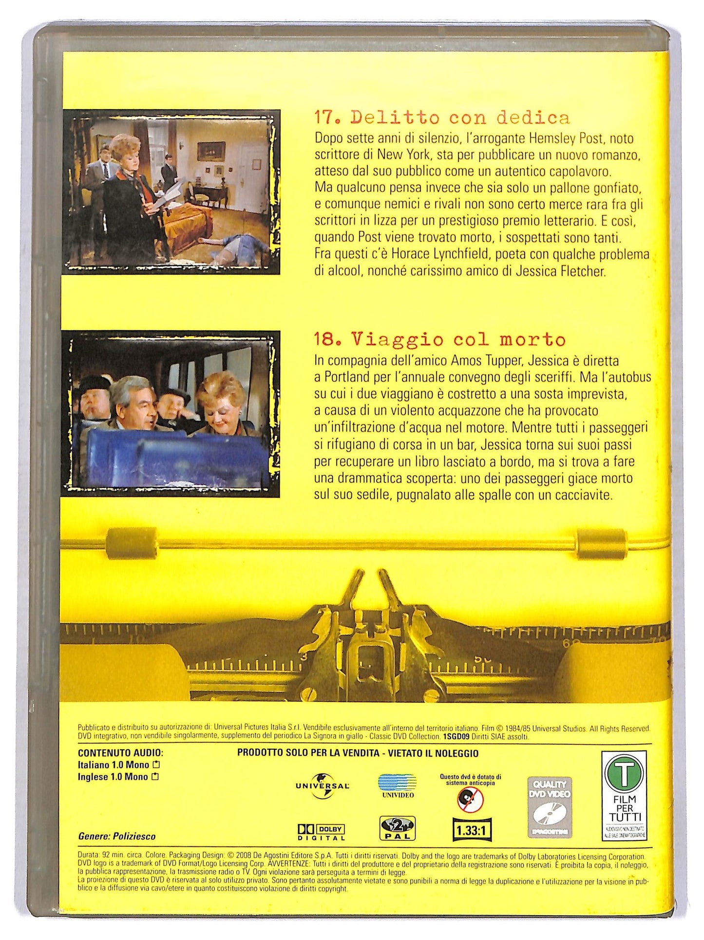 EBOND La signora in giallo stagione 1 episodi 17 - 18 EDITORIALE DVD D758626