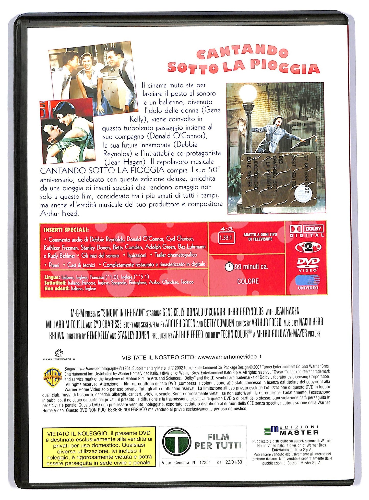 EBOND Cantando Sotto La Pioggia DVD Editoriale D758629