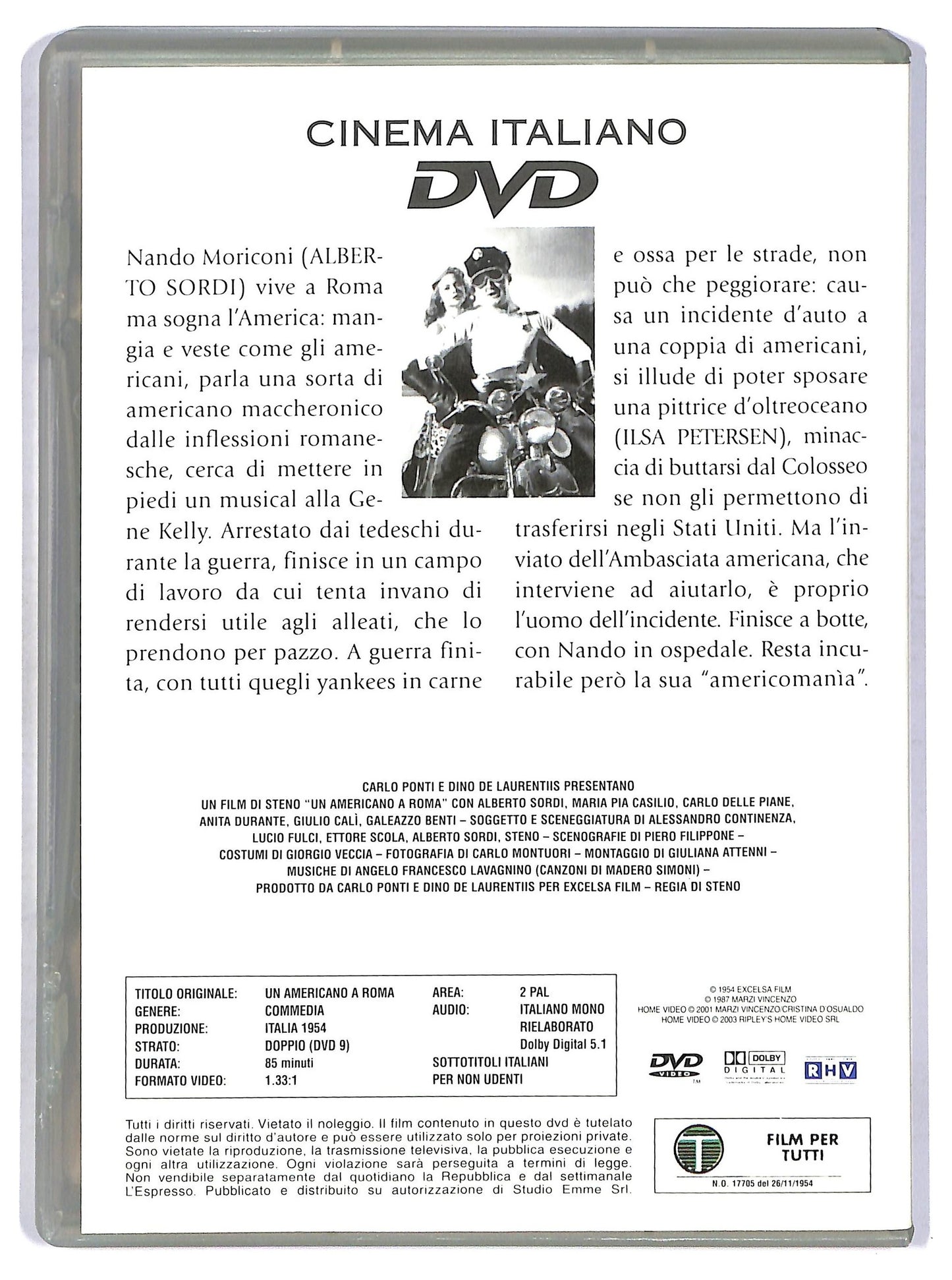 EBOND Un americano a Roma EDITORIALE DVD D758631