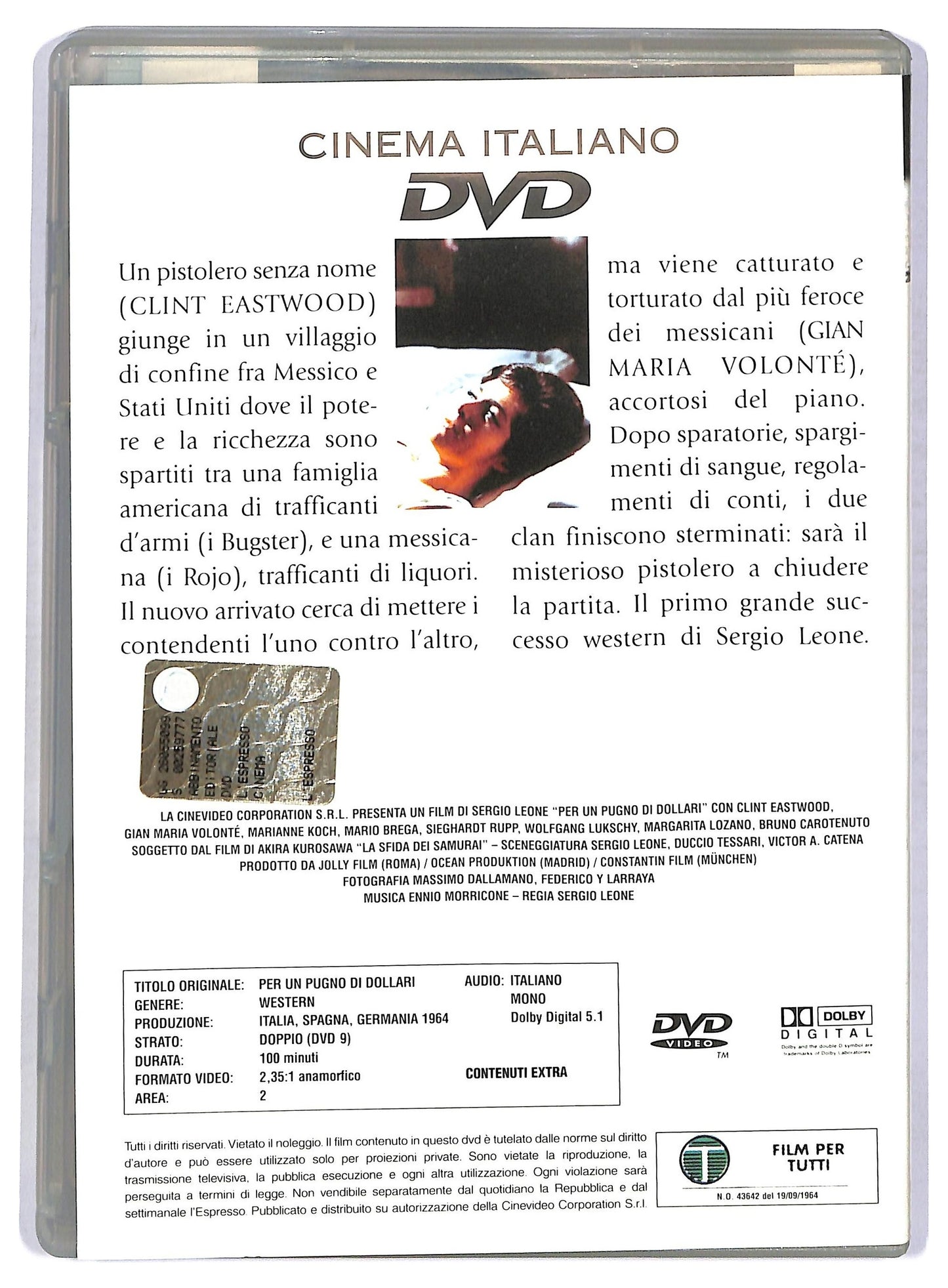 EBOND Per un pugno di dollari EDITORIALE DVD D758637
