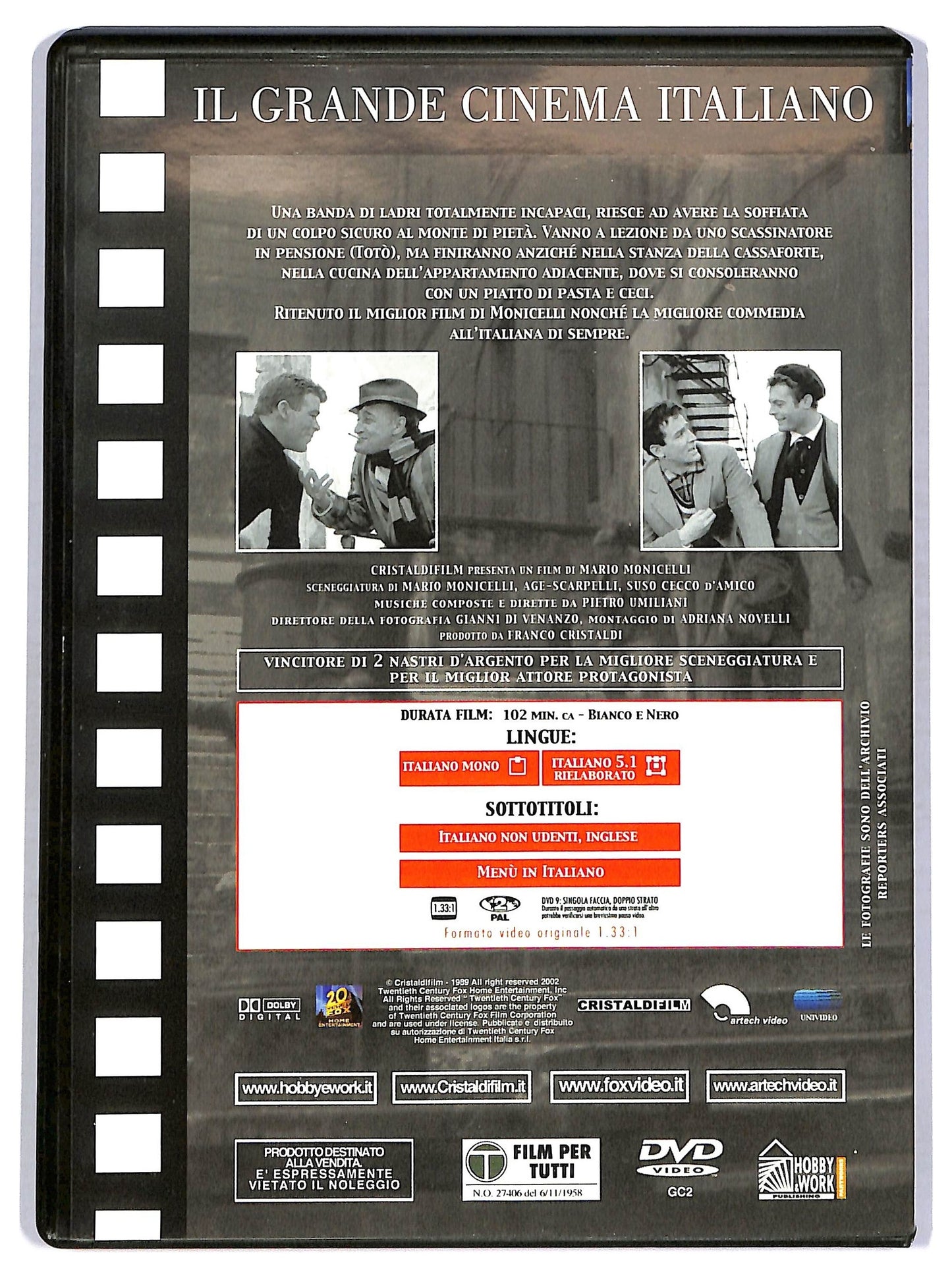 EBOND I soliti ignoti EDITORIALE DVD D758654