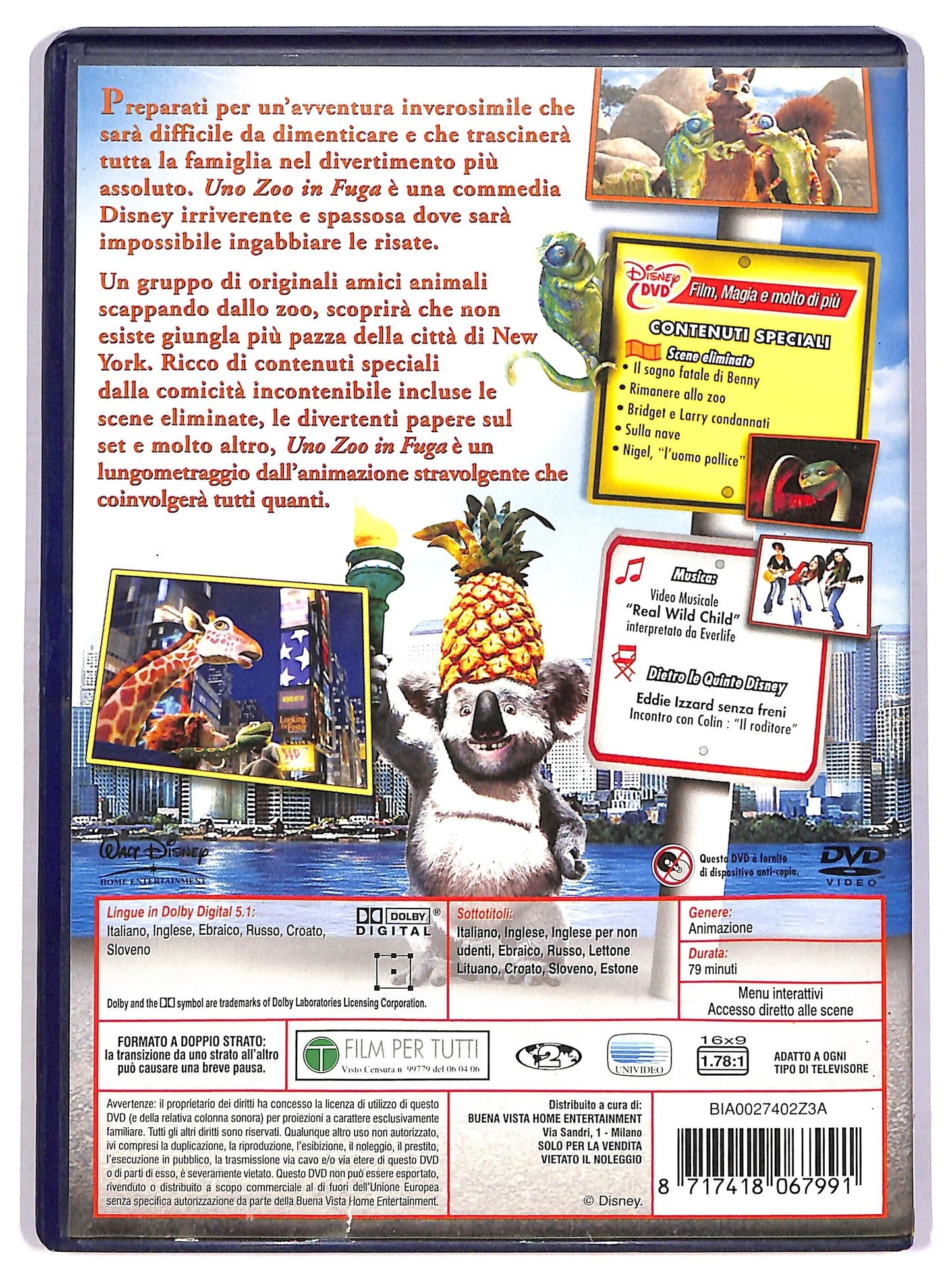 EBOND Uno zoo in fuga DVD D758727
