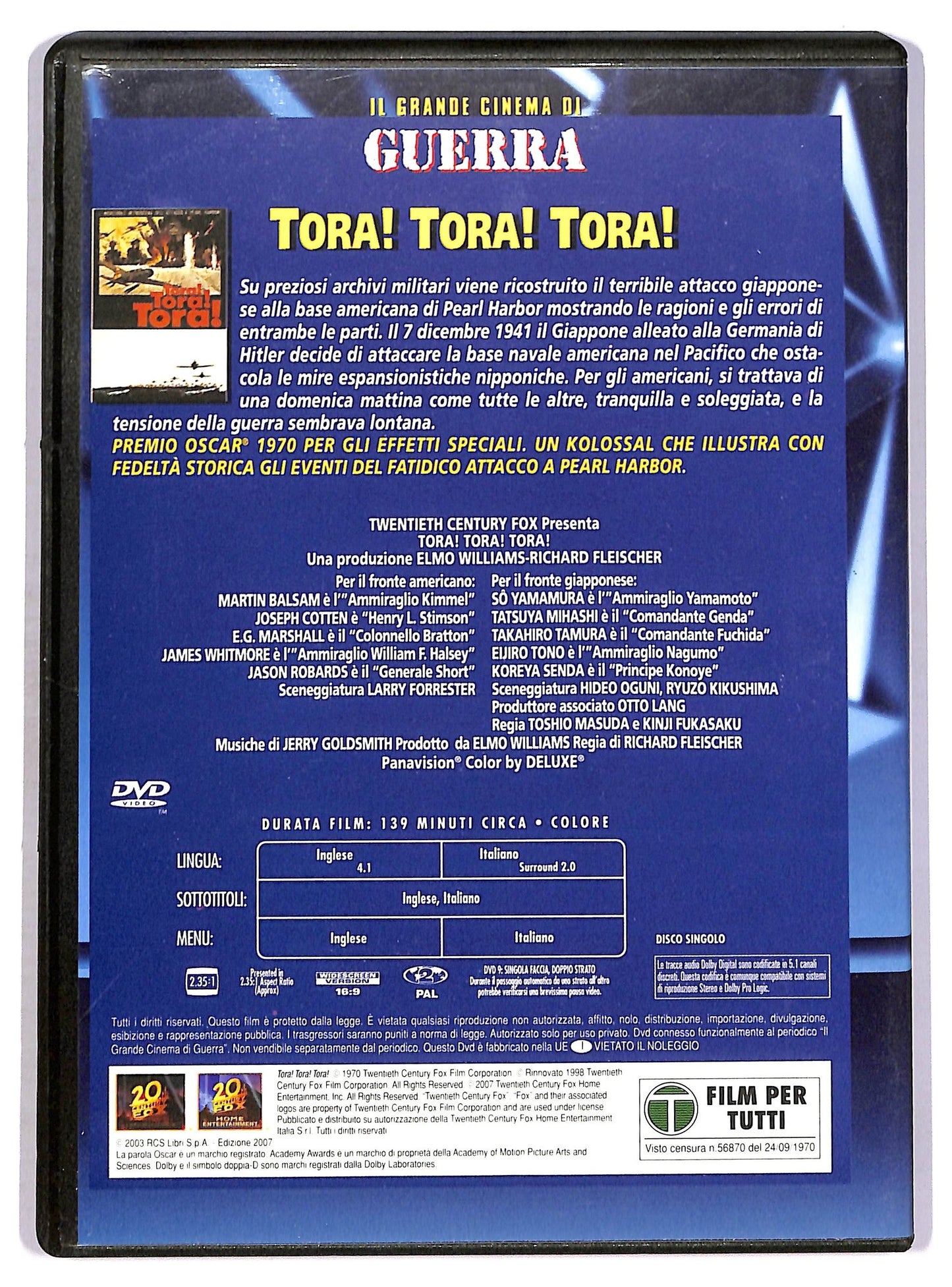 EBOND Tora! Tora! Tora! EDITORIALE DVD D758746
