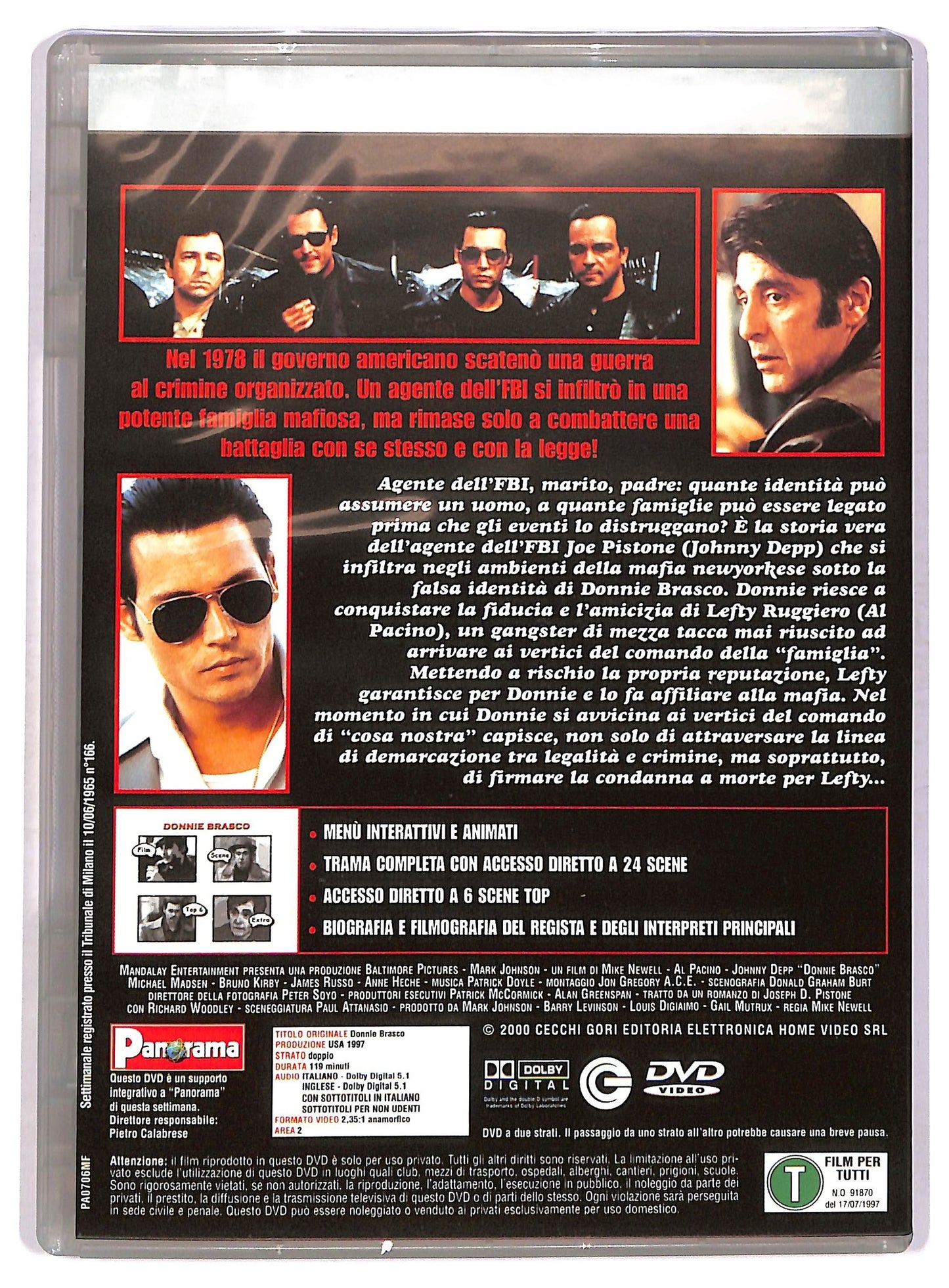 EBOND Donnie Brasco - Un uomo diviso in due (Mafia Movies) EDITORIALE DVD D758828