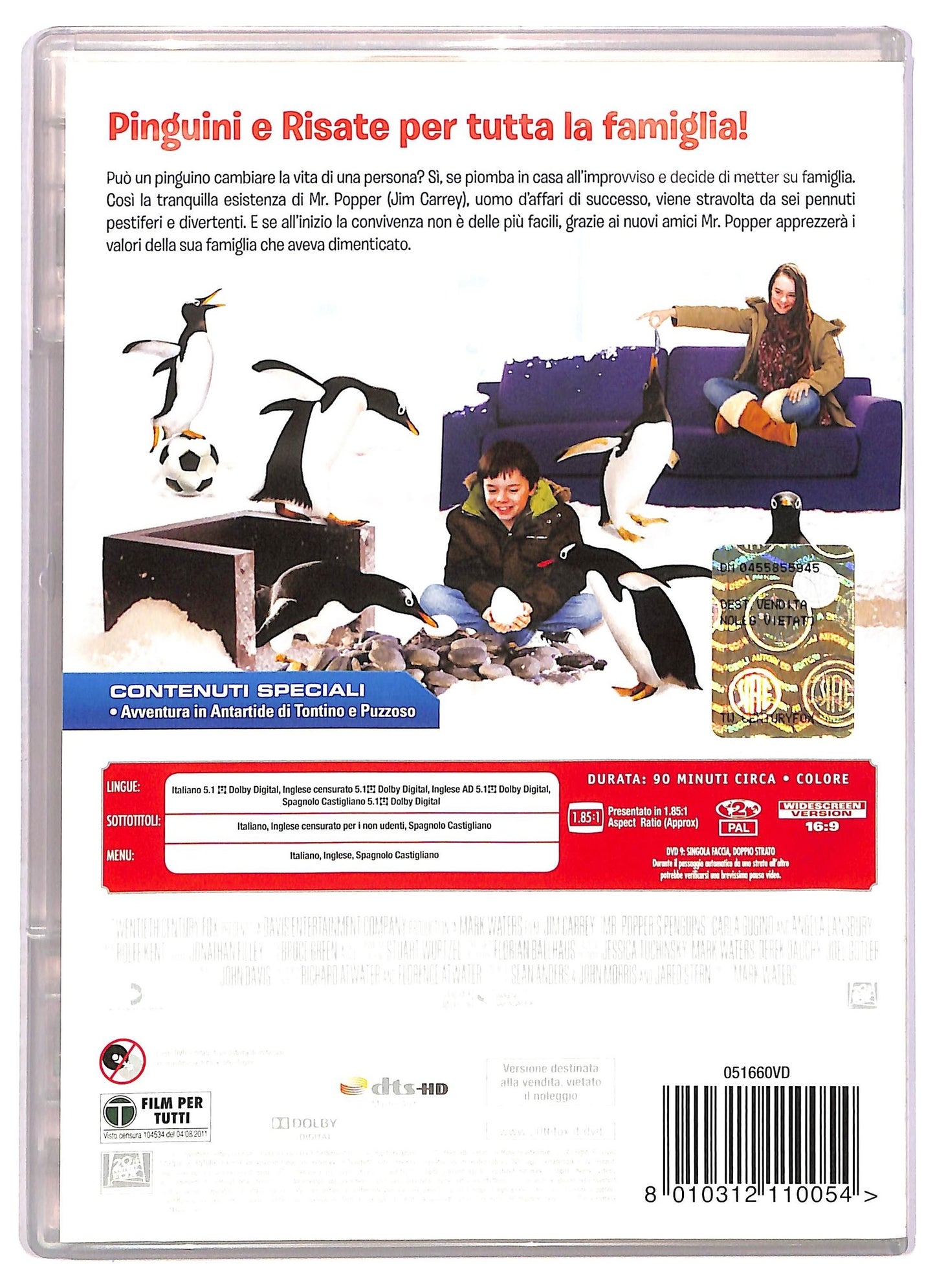 EBOND I Pinguini Di Mr. Popper Con Jim Carrey DVD Editoriale D758830