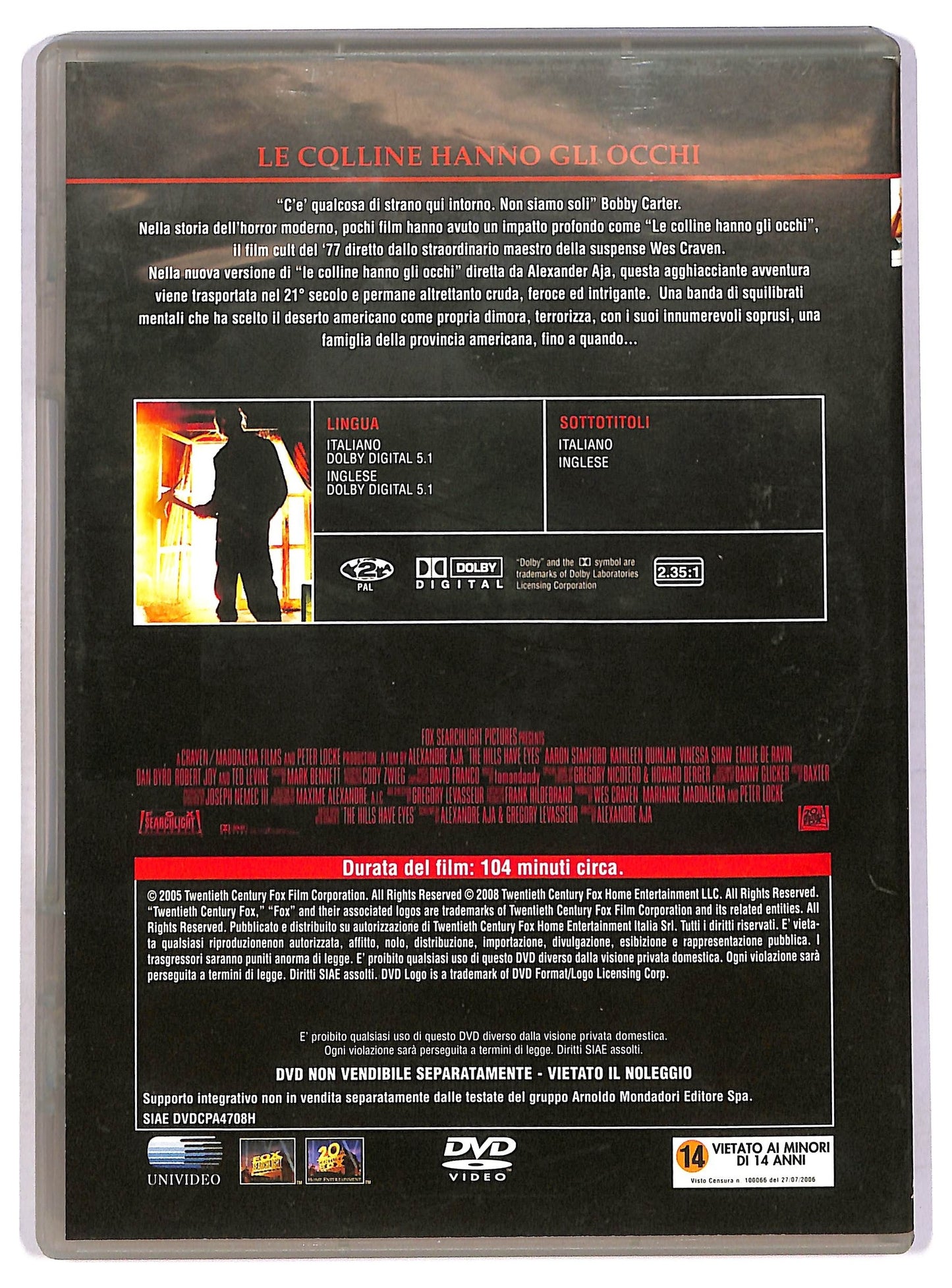 EBOND Le colline hanno gli occhi EDITORIALE DVD D758847