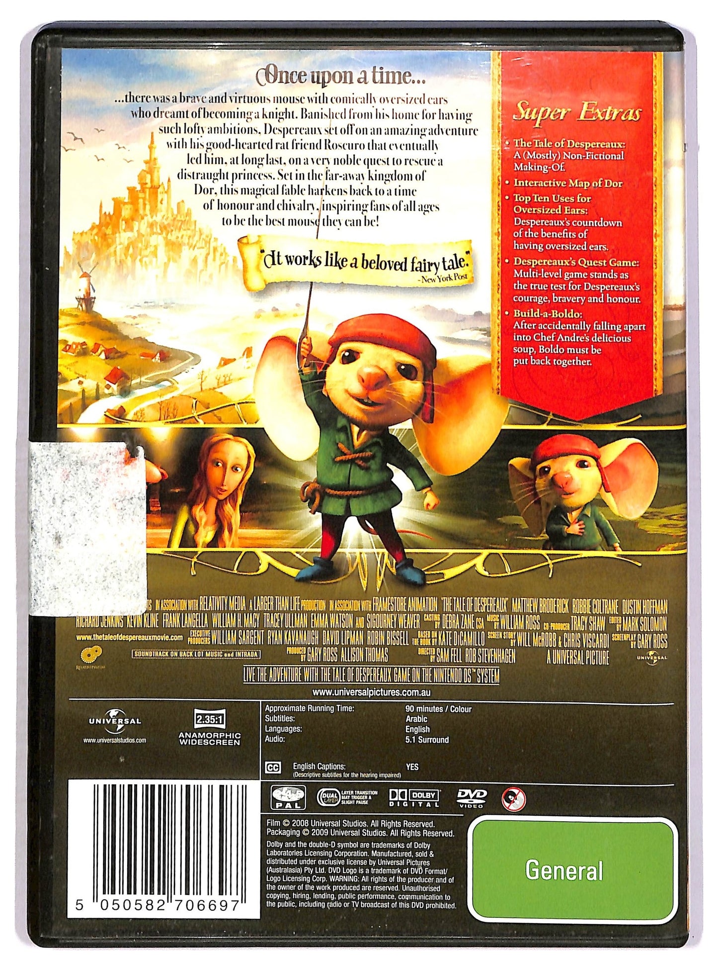 EBOND The tale of despereaux - no ita DVD D758957