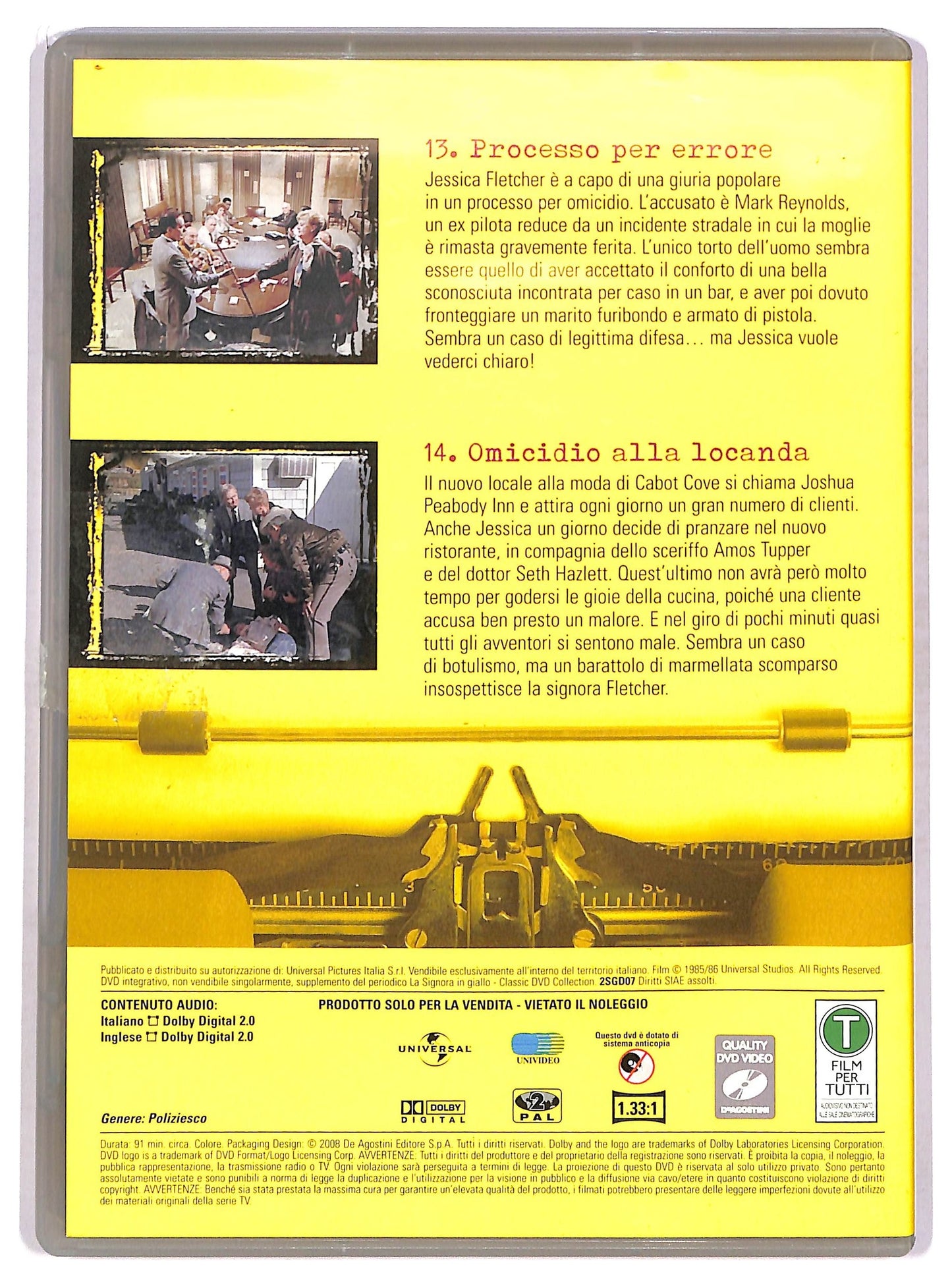 EBOND La signora in giallo stagione 2 episodi 13 - 14 DVD EDITORIALE D758959