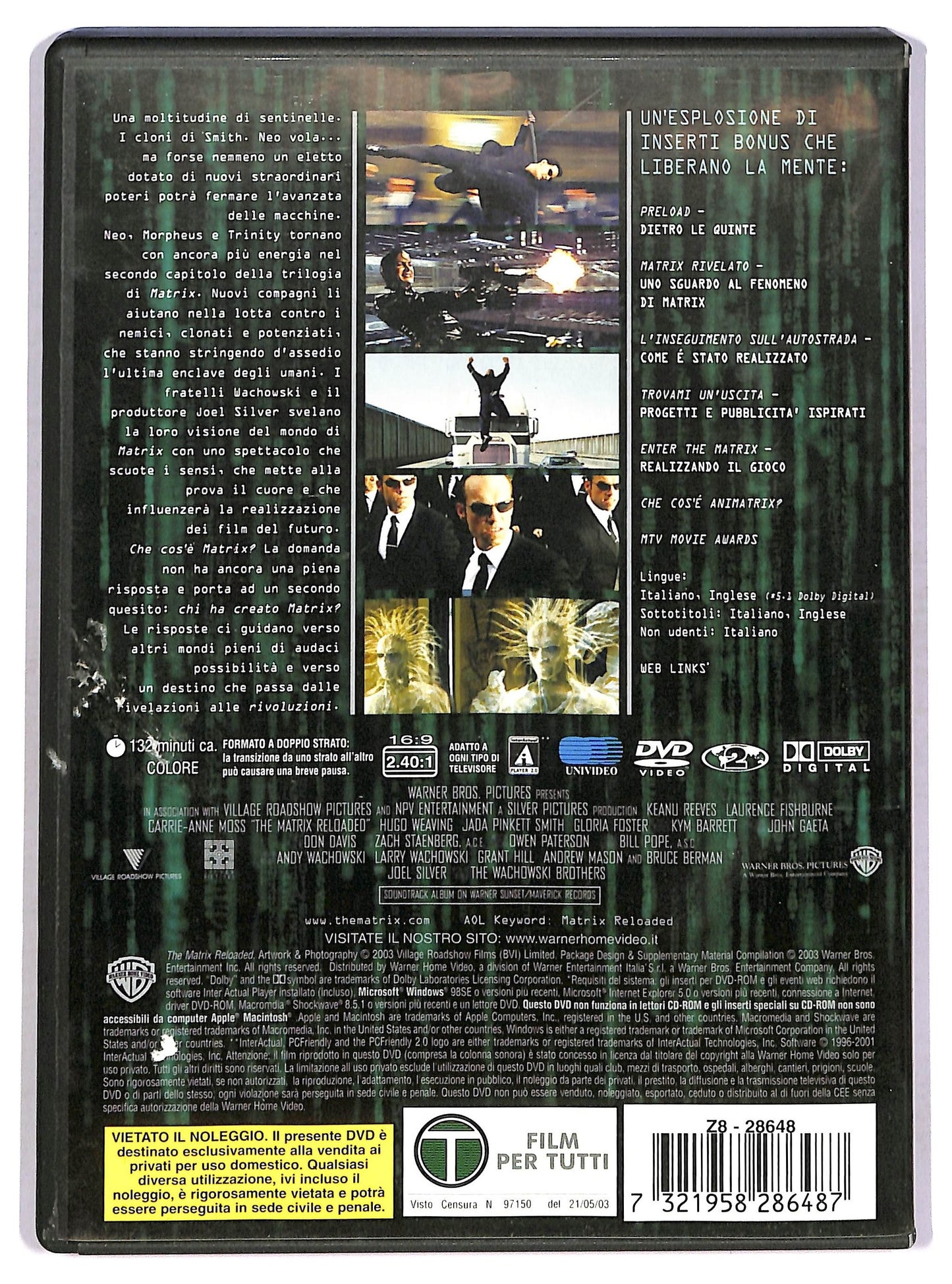 EBOND Matrix Reloaded DVD D758963