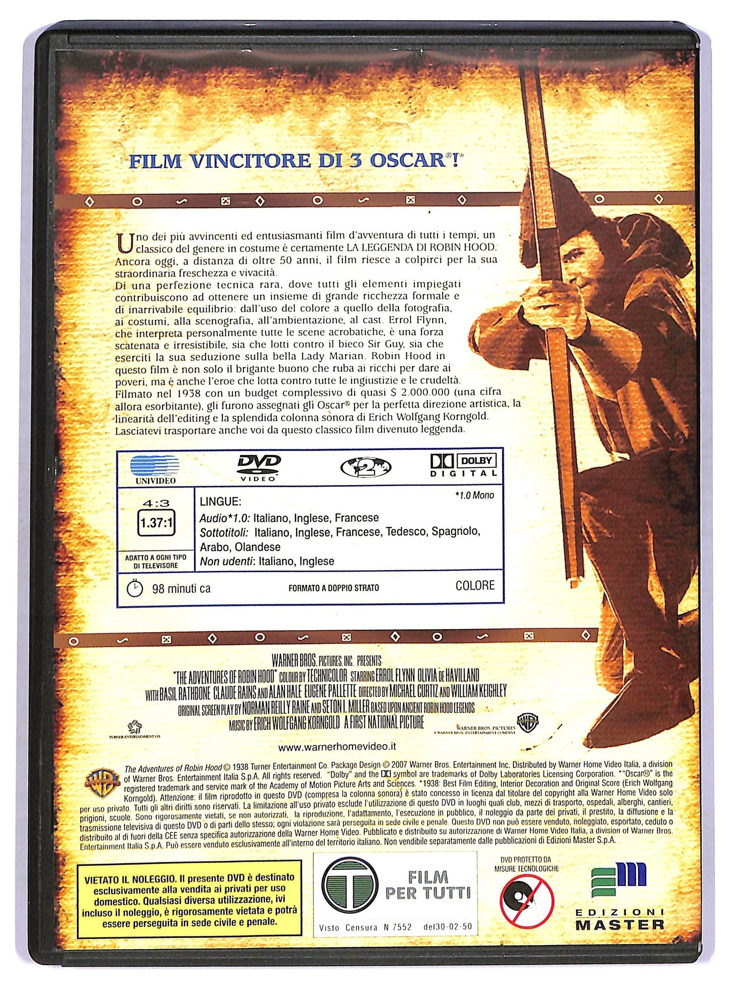 EBOND La leggenda di Robin Hood EDITORIALE DVD D759059