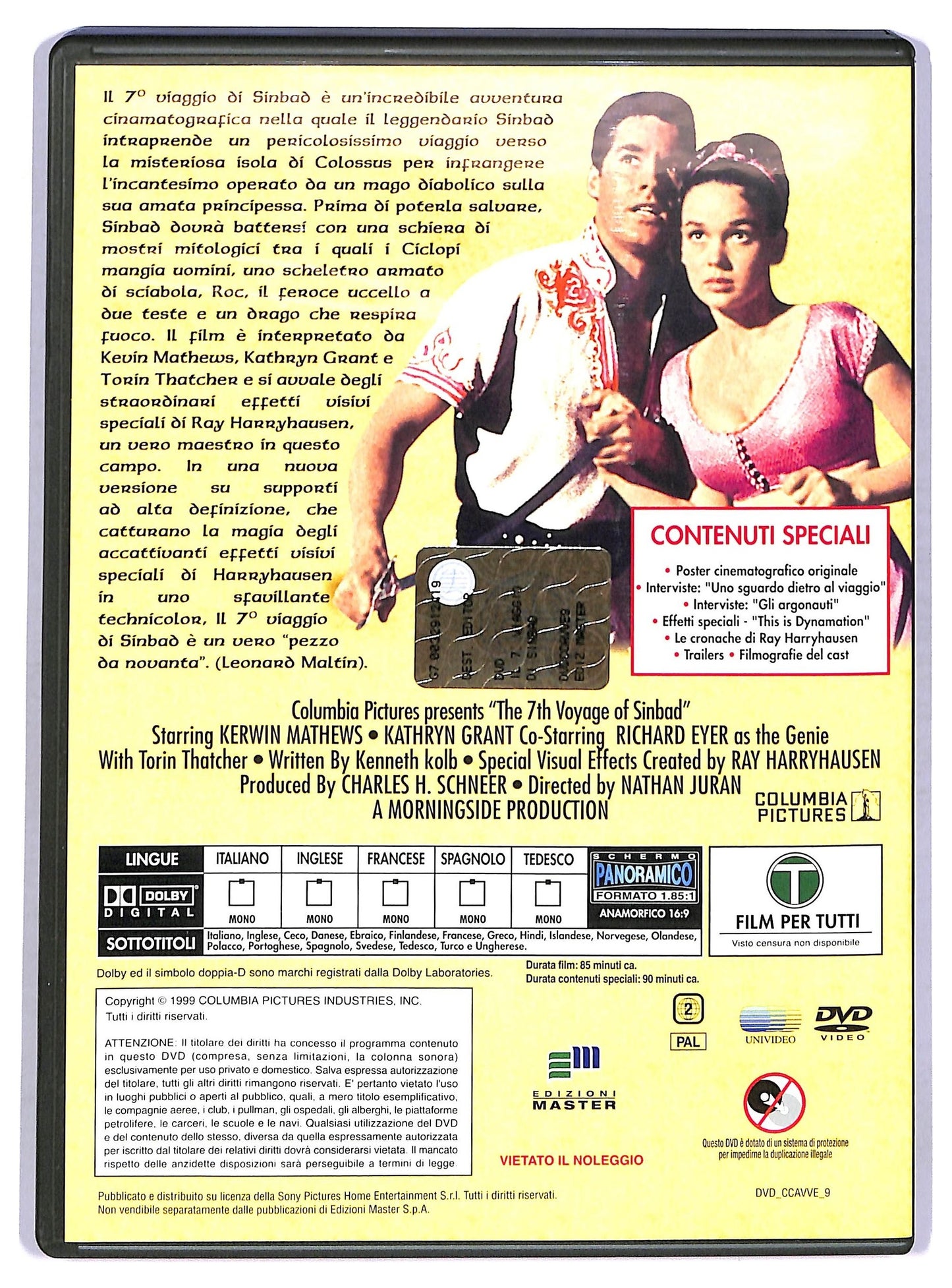 EBOND Il 7º viaggio di Sinbad EDITORIALE DVD D759065
