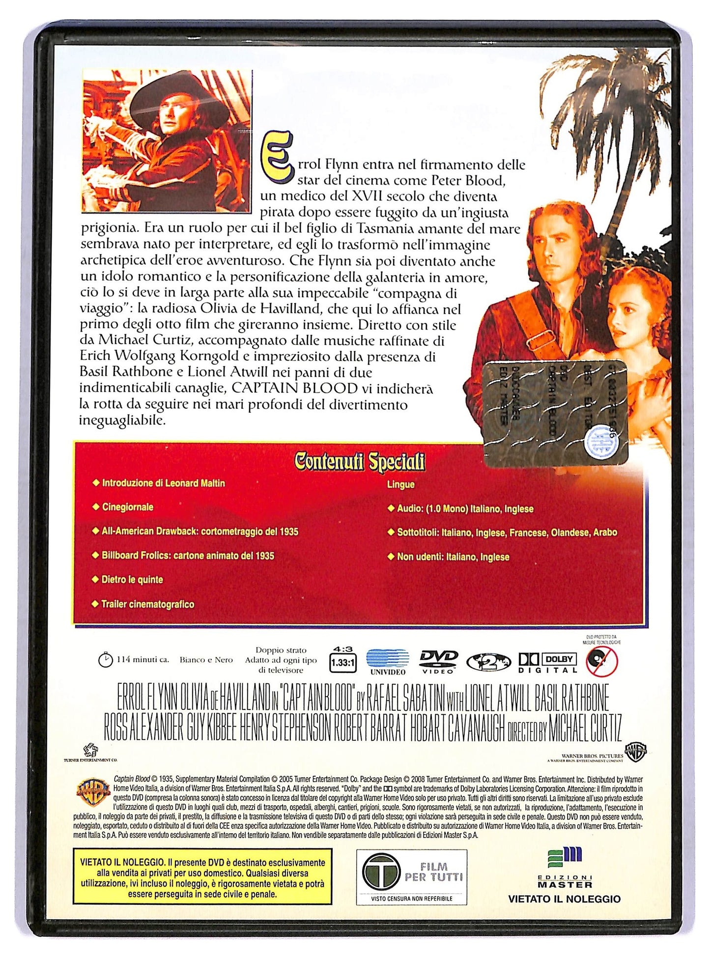 EBOND Captain Blood EDITORIALE DVD D759102