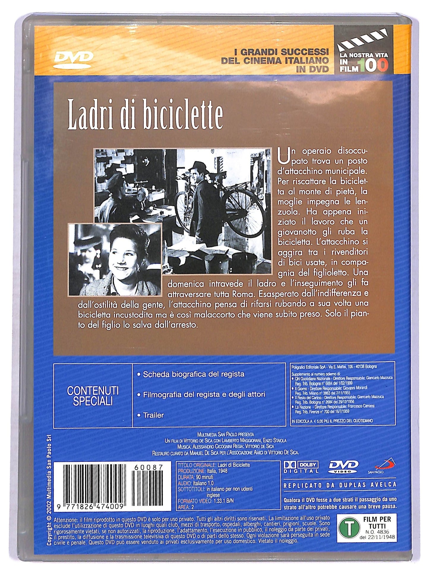 EBOND Ladri Di Biciclette DVD Editoriale D759114