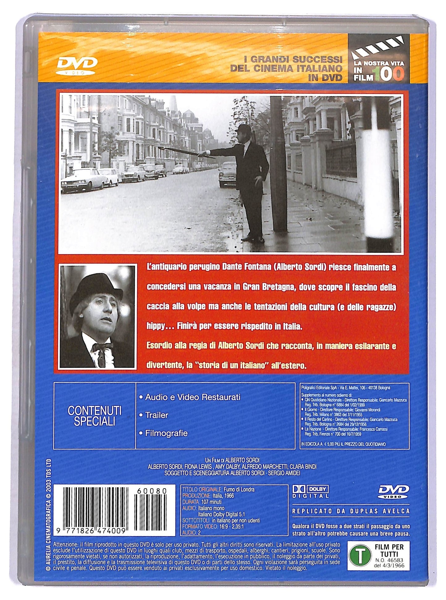 EBOND Cinema italiano - Fumo di Londra vol.80 EDITORIALE DVD D759120