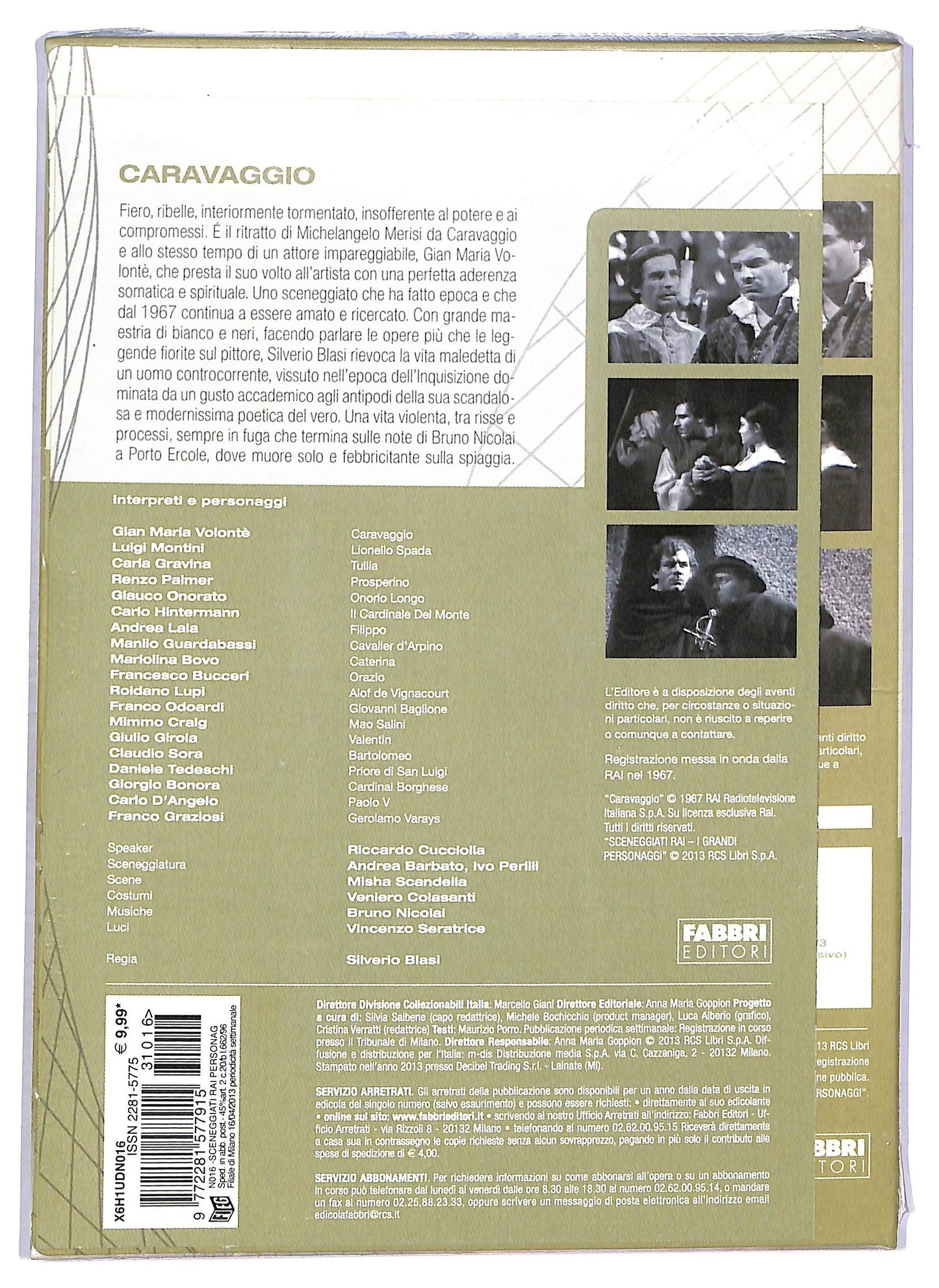 EBOND Sceneggiati Rai Caravaggio Puntate da 1 a 3 EDITORIALE DVD D759142