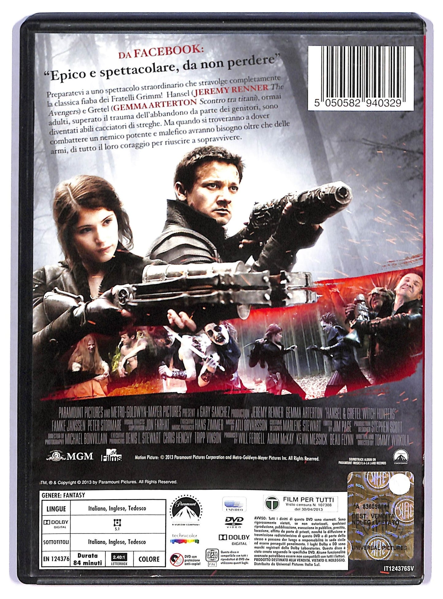 EBOND hansel e gretel - cacciatori di streghe DVD D759506