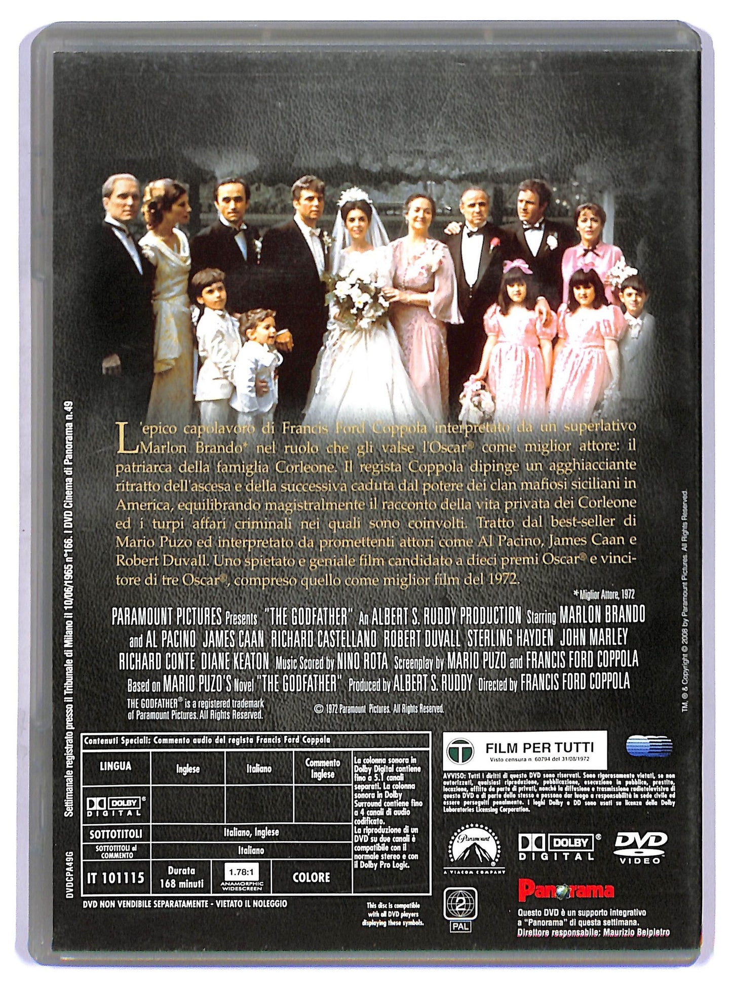 EBOND Il padrino EDITORIALE DVD D759514