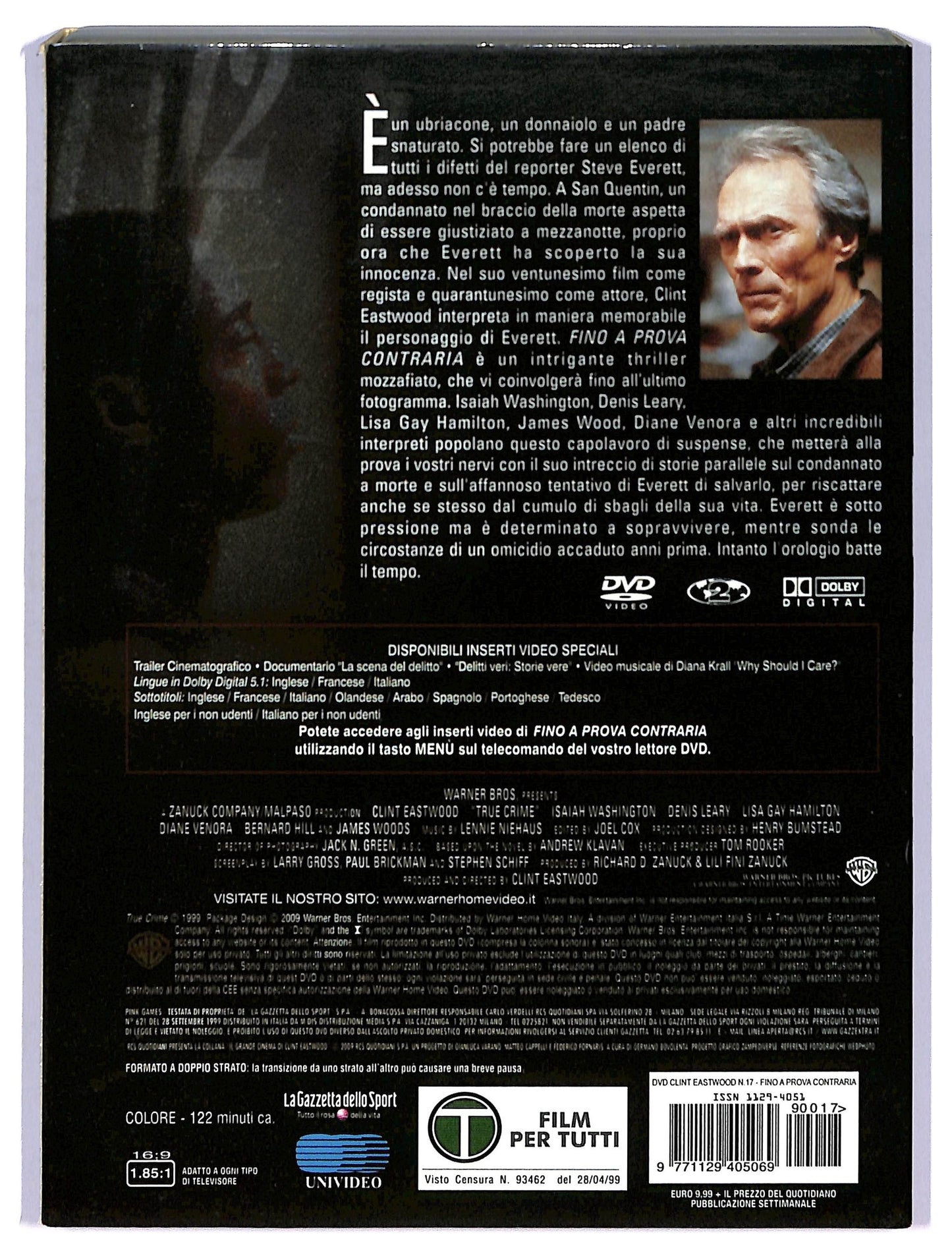 EBOND Fino a prova contraria slipcase EDITORIALE DVD SLIM D759561