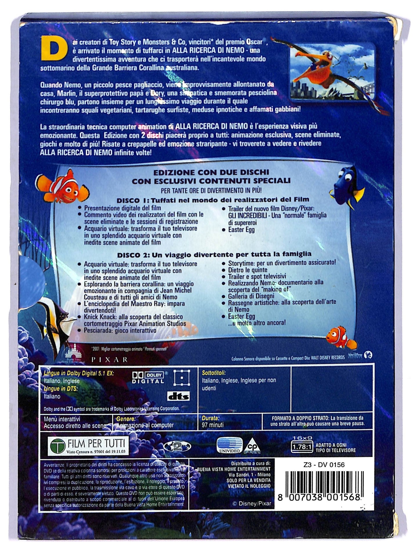 EBOND Alla Ricerca Di Nemo DVD D759614