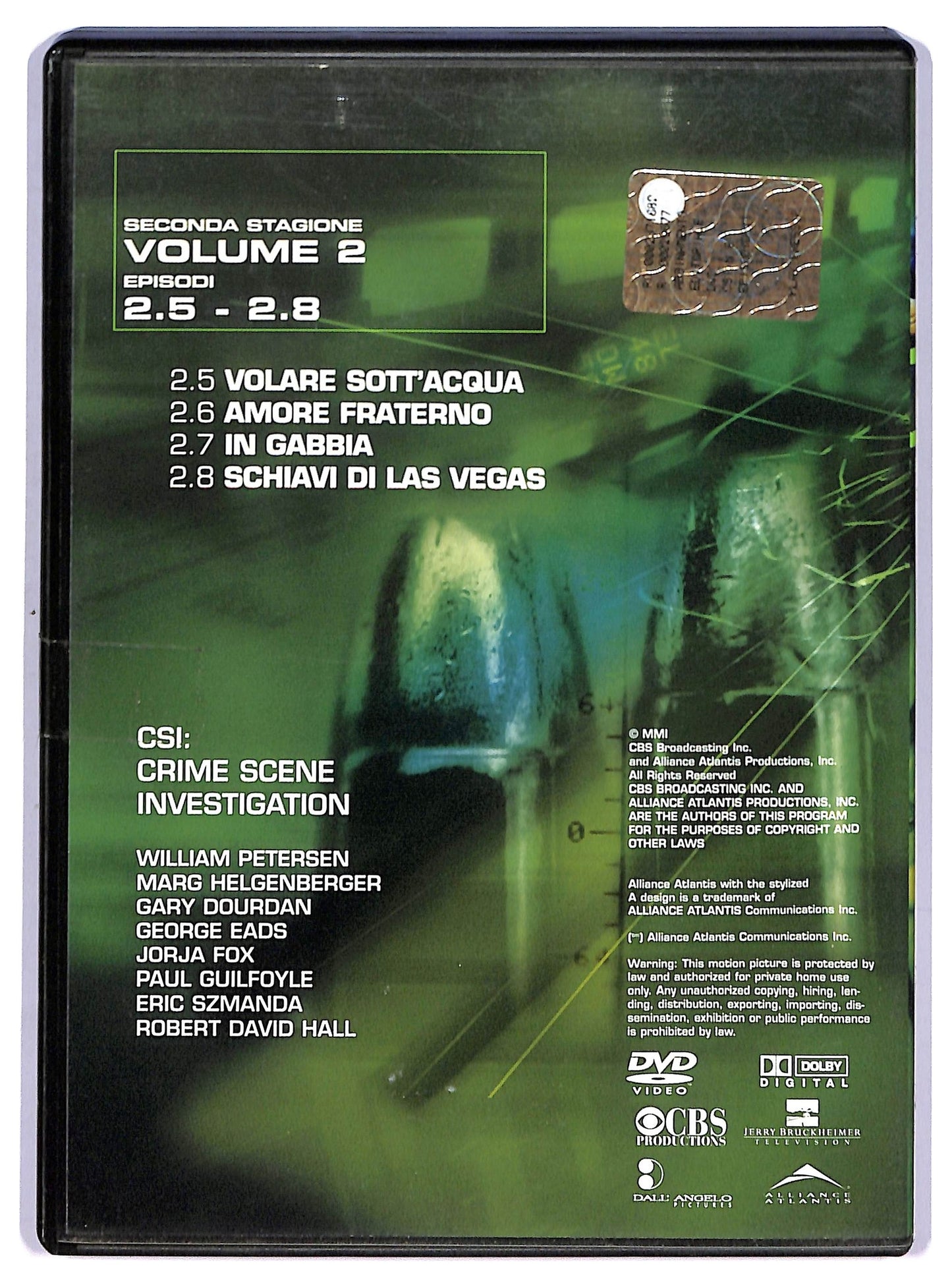 EBOND csi seconda stagione volume 2 EDITORIALE DVD D759618