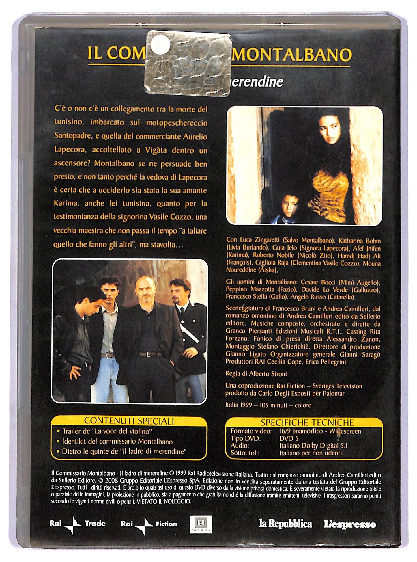 EBOND Il Commissario Montalbano Il Ladro Di Merendine V.1 DVD Editoriale D759644