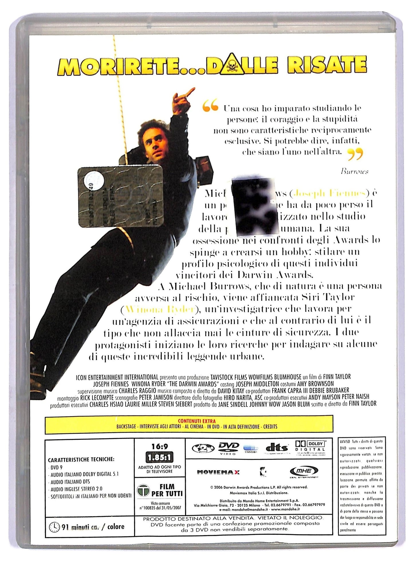 EBOND The Darwin Awards - Suicidi accidentali per menti poco evolute DVD D759646