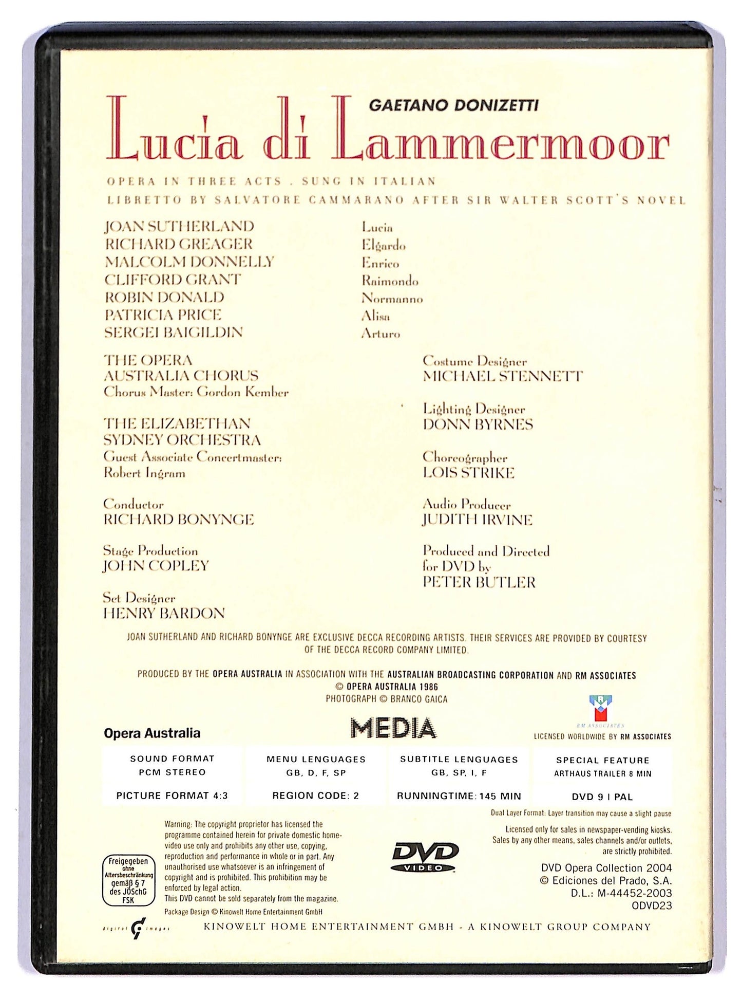 EBOND Lucia di Lammermoor Donizetti DVD + Fascicolo EDITORIALE D759664