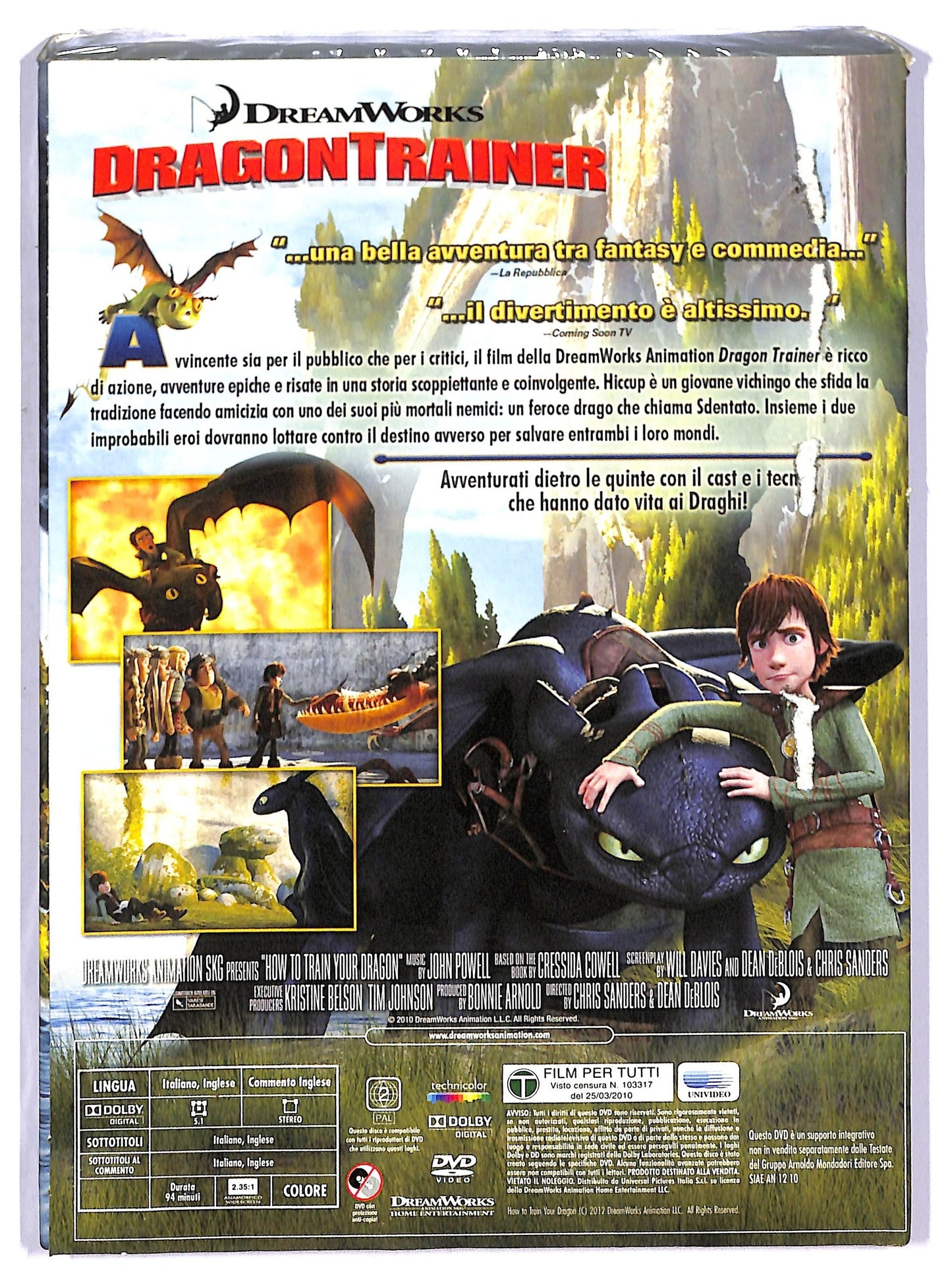 EBOND Dragon Trainer slipcase EDITORIALE DVD SLIM D759722