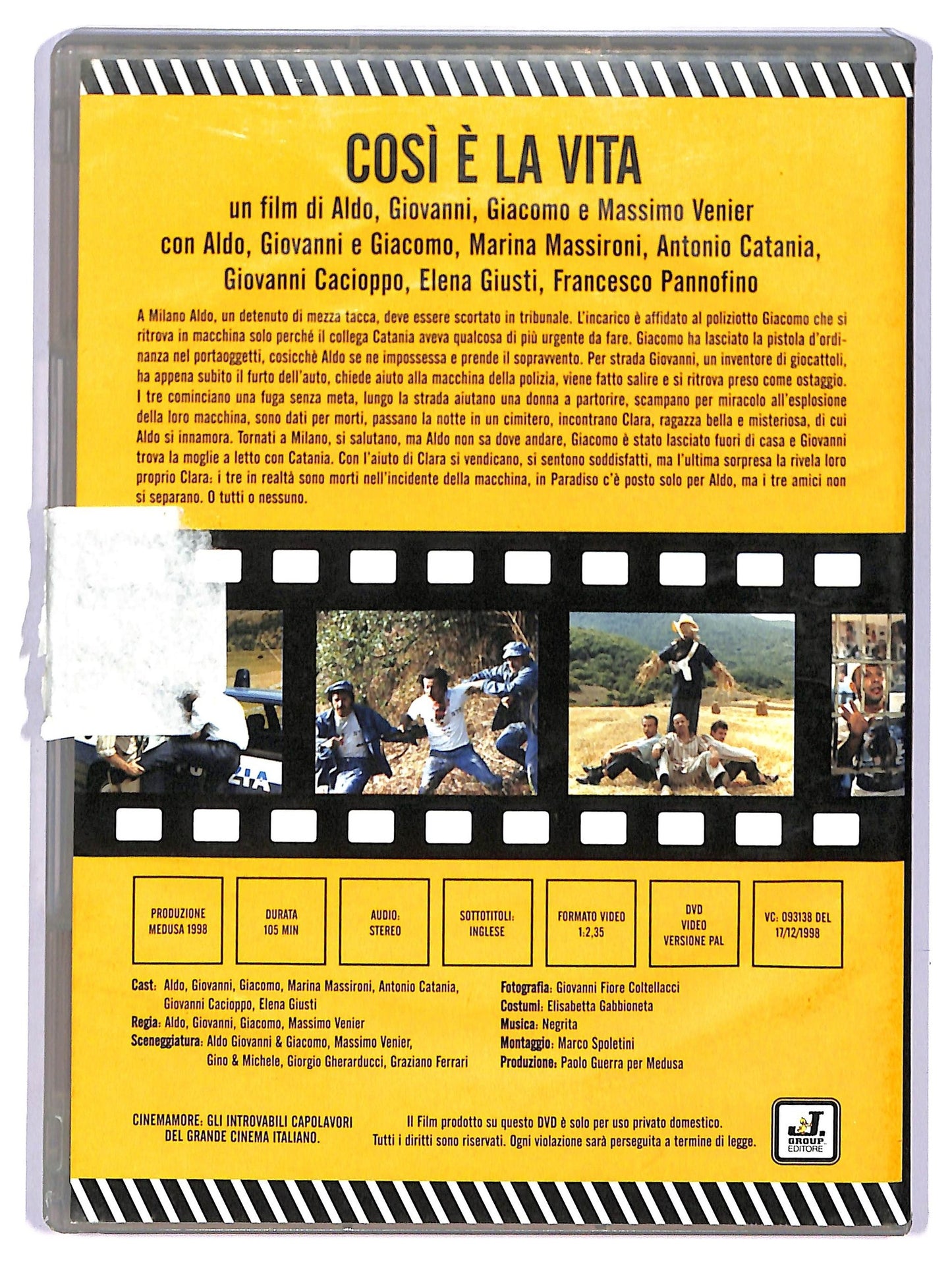 EBOND Cosi e la vita EDITORIALE DVD D759751
