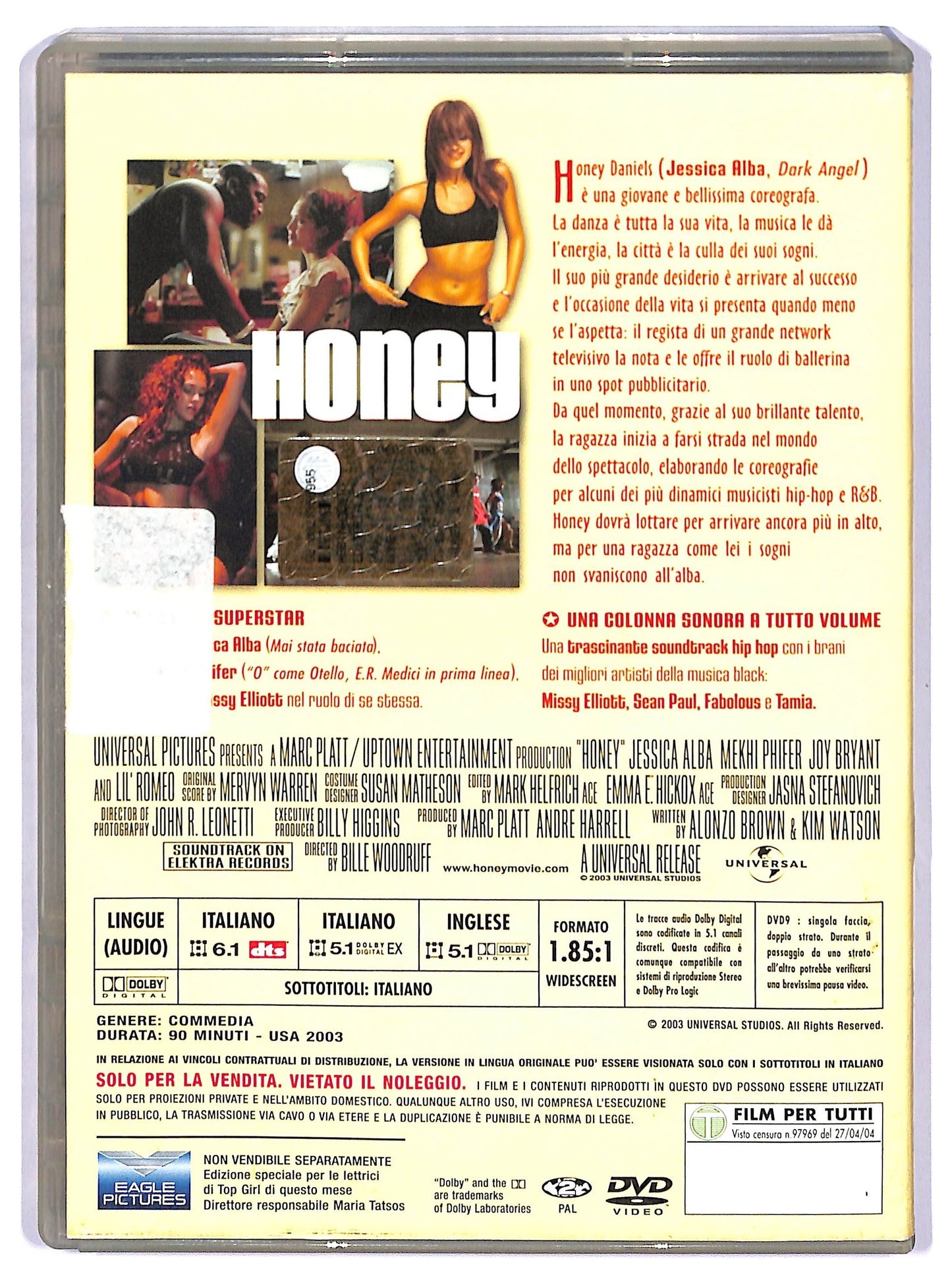 EBOND Honey (2 DVD) Di Bille Woodruff DVD D759764