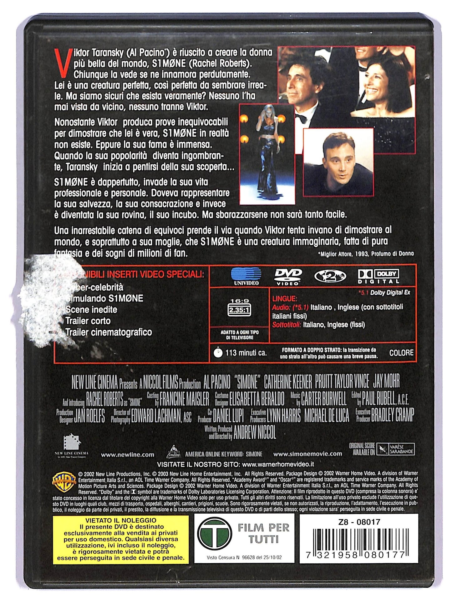 EBOND S1m0ne DVD D759820