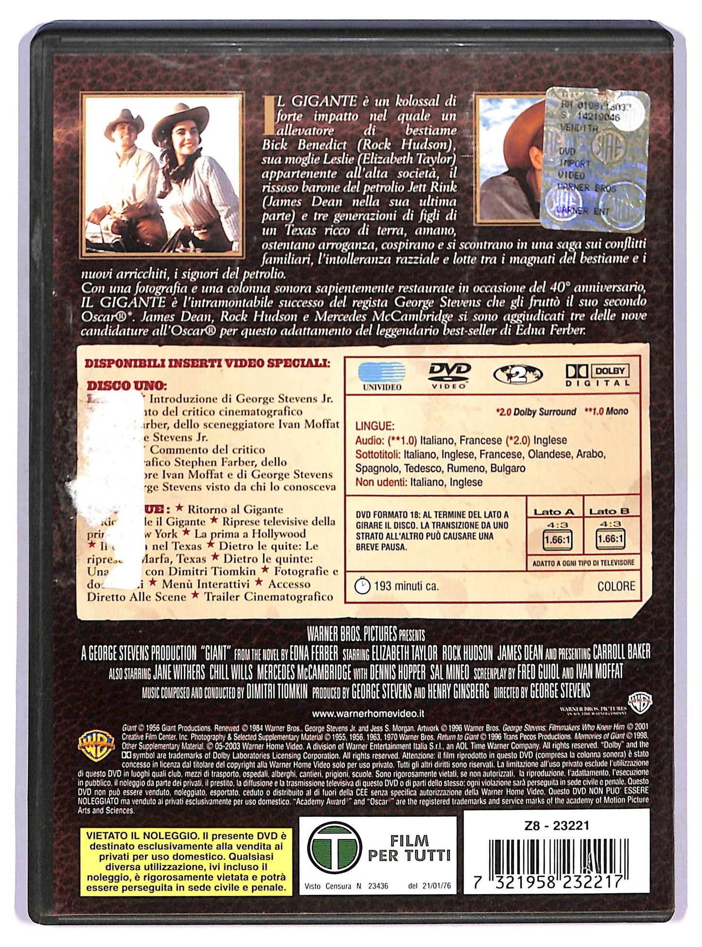 EBOND Il gigante 2 dischi DVD D759826