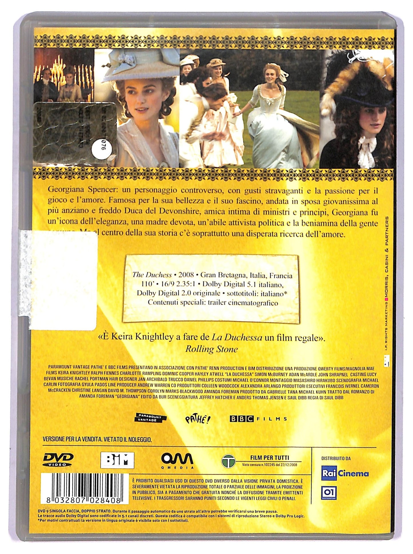EBOND La duchessa EDITORIALE DVD D759856
